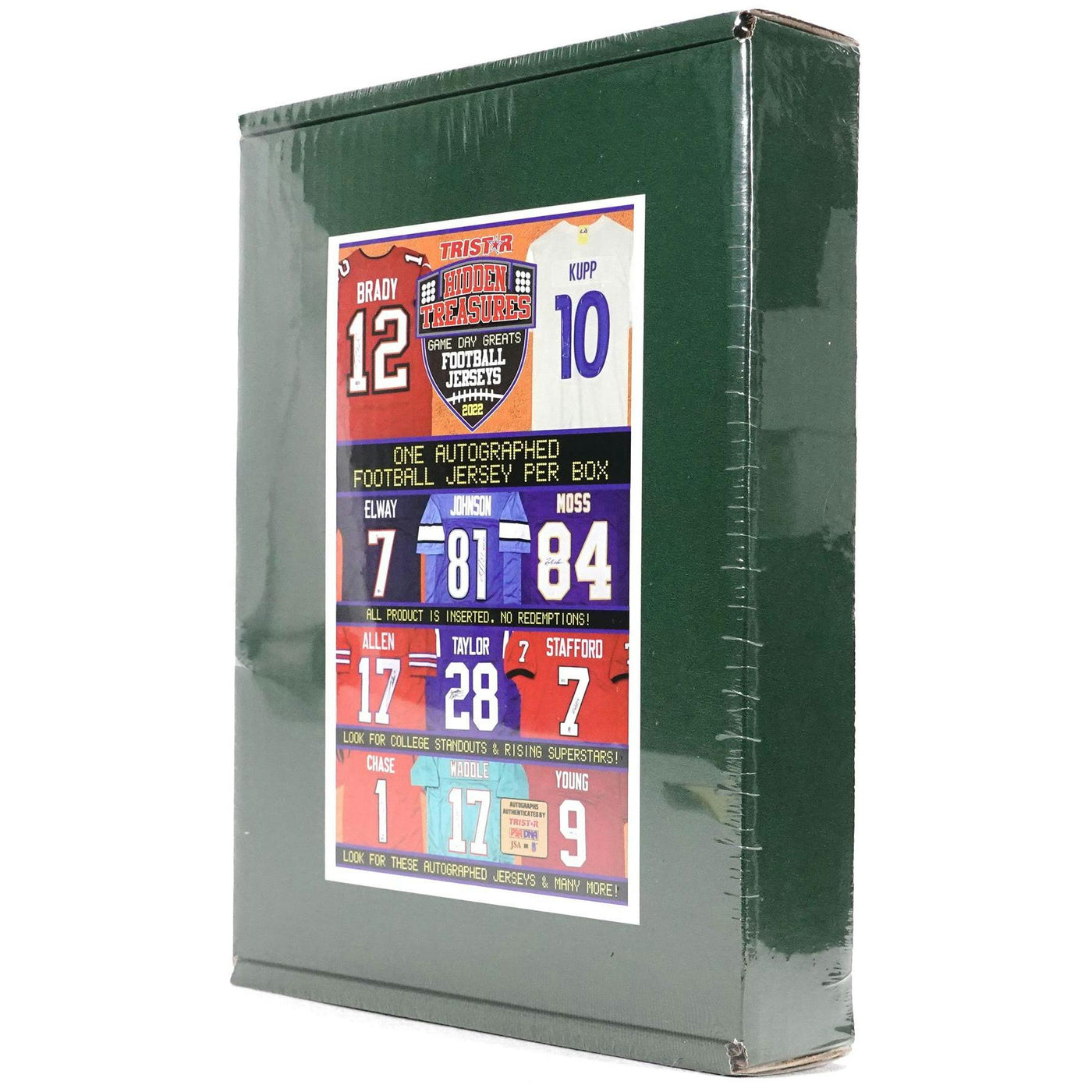2022 TriStar Hidden Treasures Game Day Greats Autographed Jersey Edition Football Hobby Box (Reed Buy)