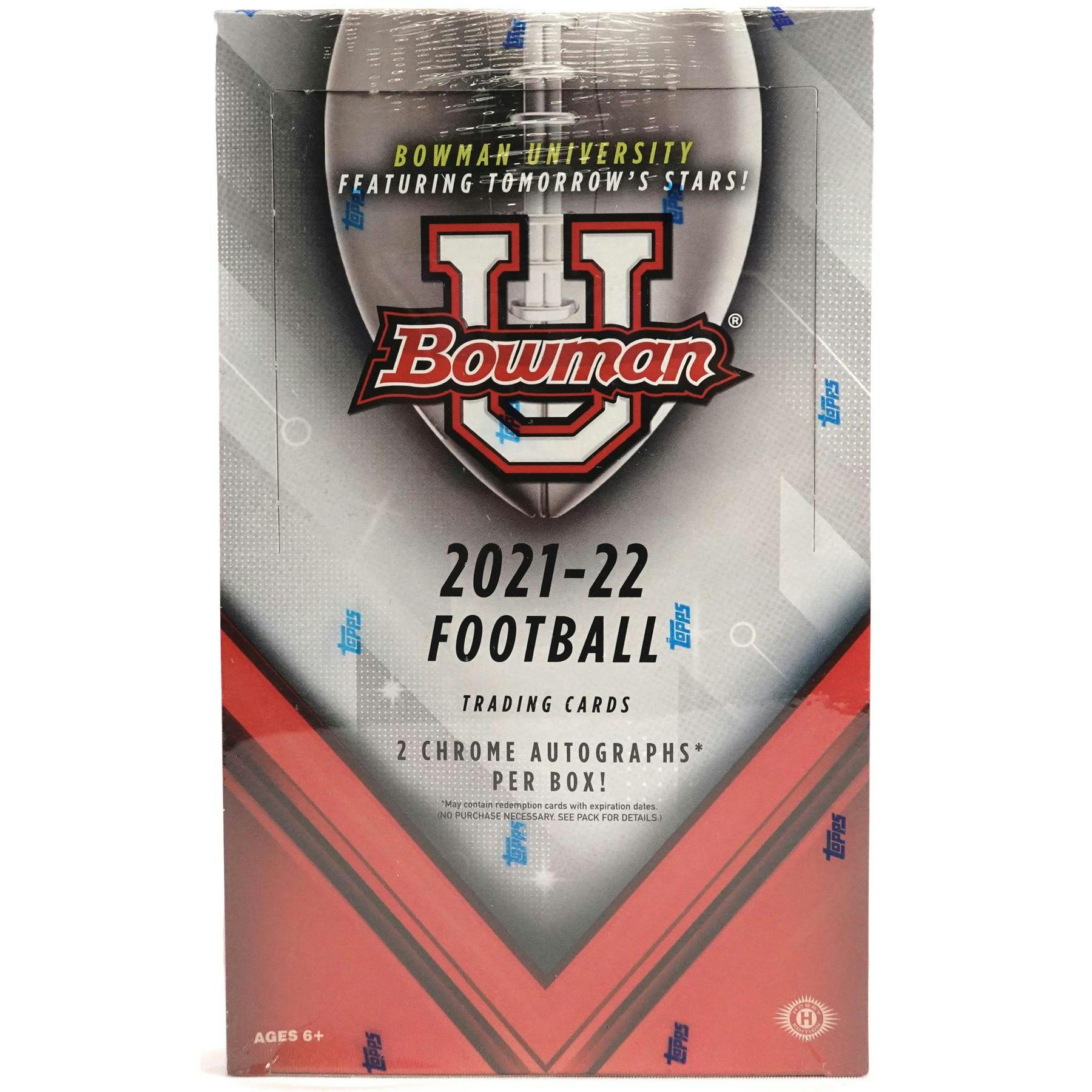 2022 Bowman University Football Hobby 12-Box Case