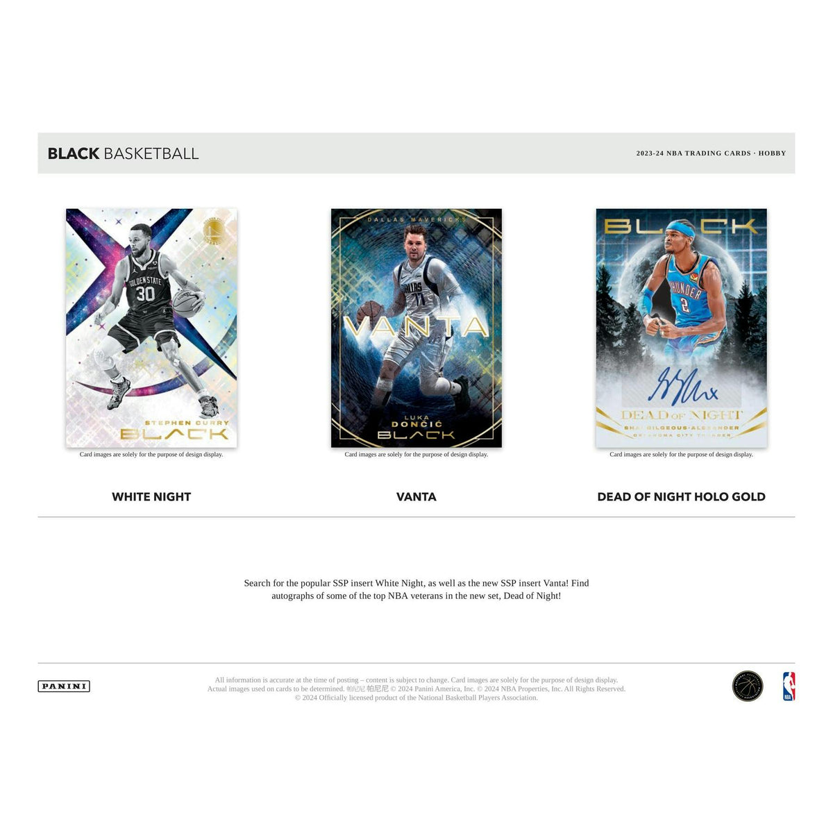 2023/24 Panini Black Basketball Hobby Box