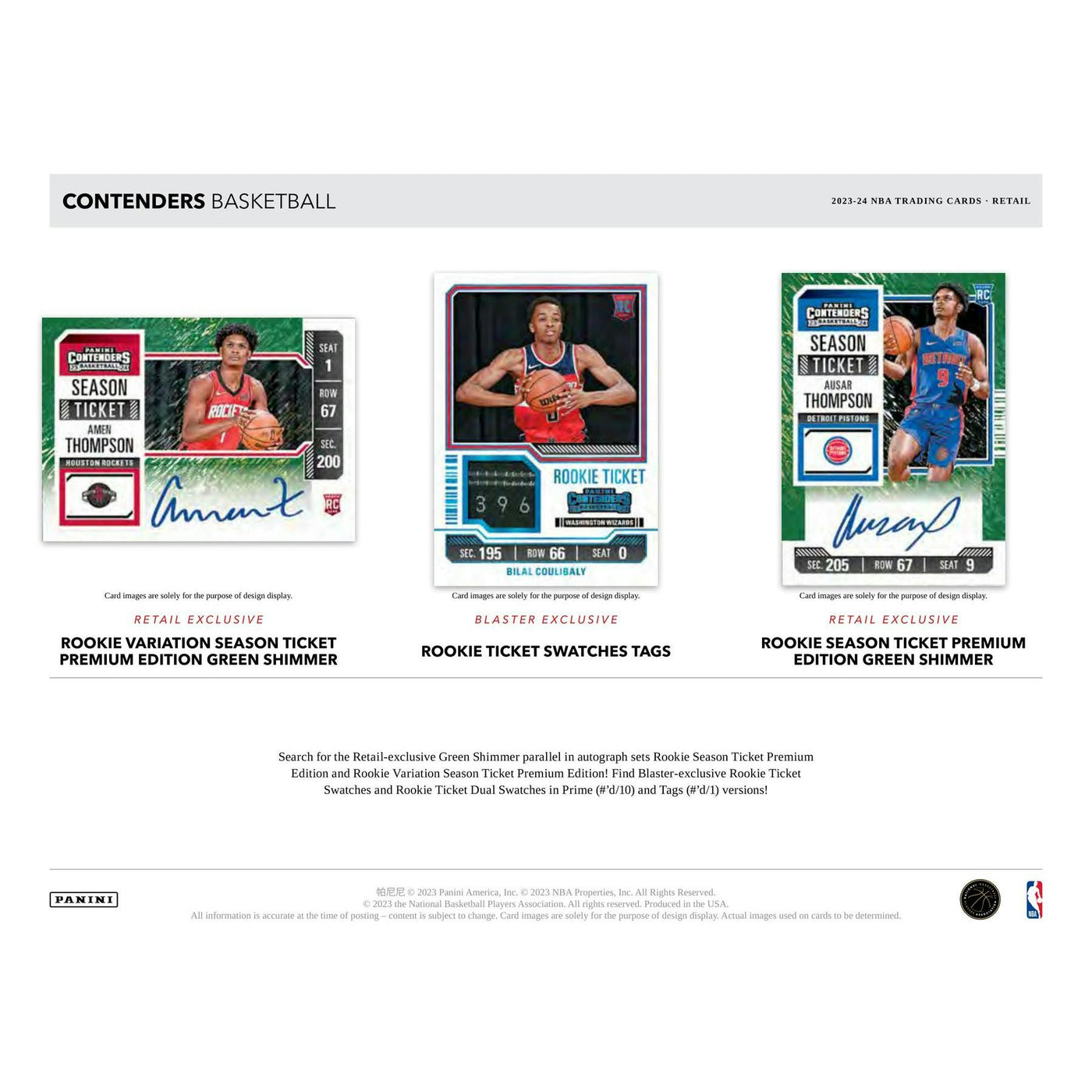 2023/24 Panini Contenders Basketball Blaster Box