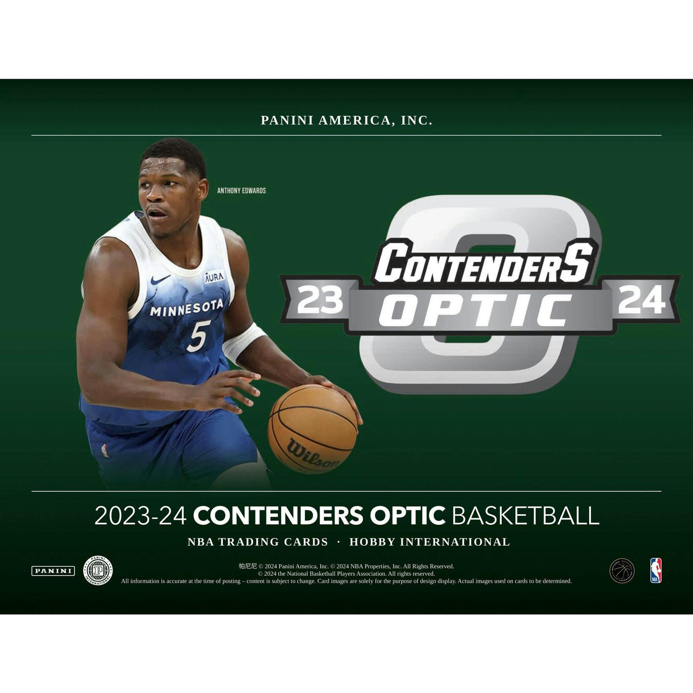 2023/24 Panini Contenders Optic Basketball International Hobby Box