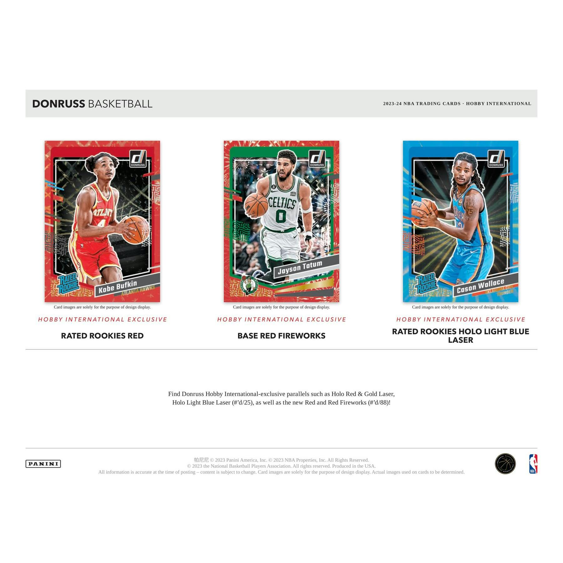 2023/24 Panini Donruss Basketball International Hobby 20-Box Case