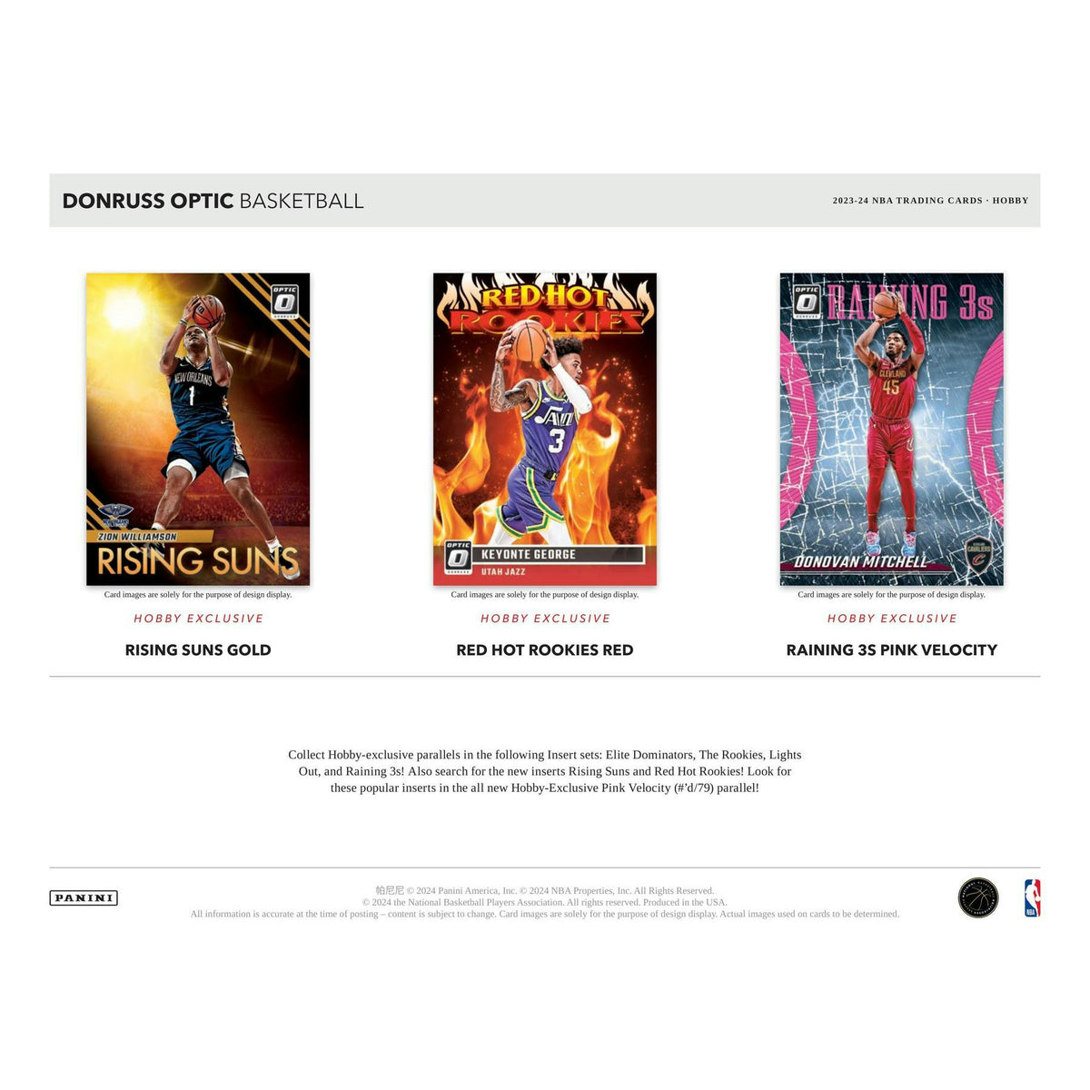 2023/24 Panini Donruss Optic Basketball Hobby 12-Box Case