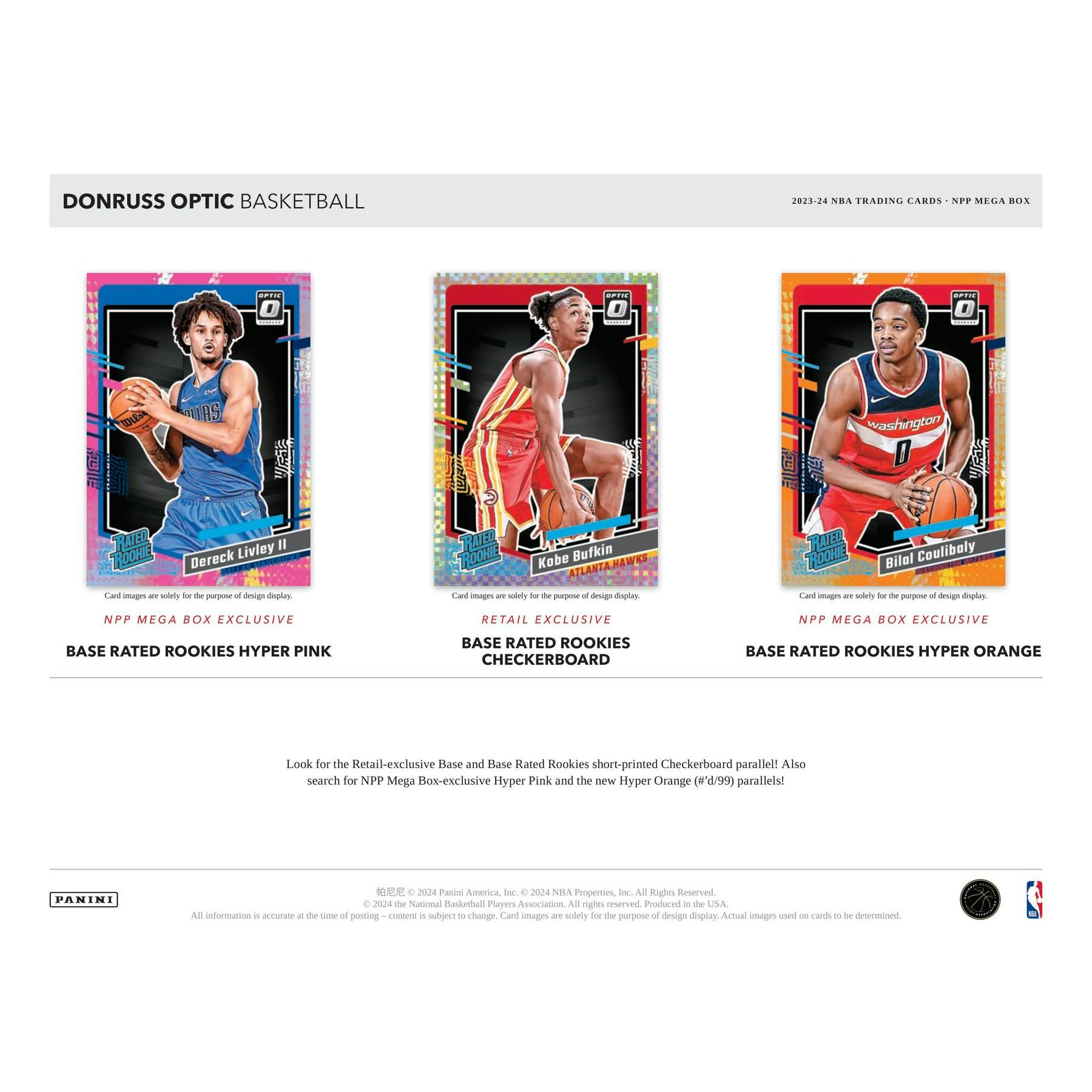 2023/24 Panini Donruss Optic Basketball Mega Box (Hyper Pink Prizms)