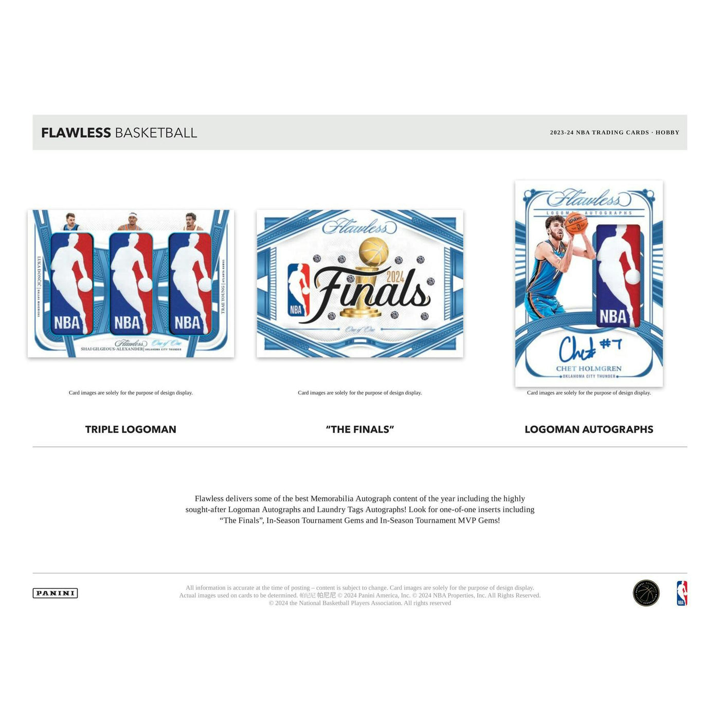 2023/24 Panini Flawless Basketball Hobby 2-Box Case