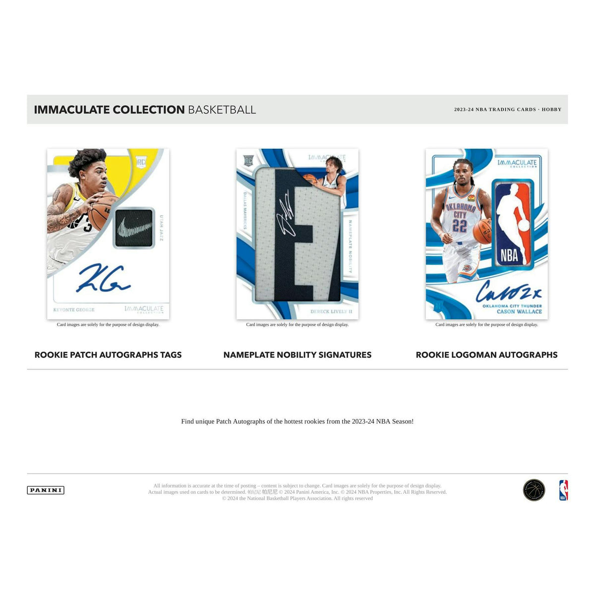 2023/24 Panini Immaculate Basketball Hobby 5-Box Case