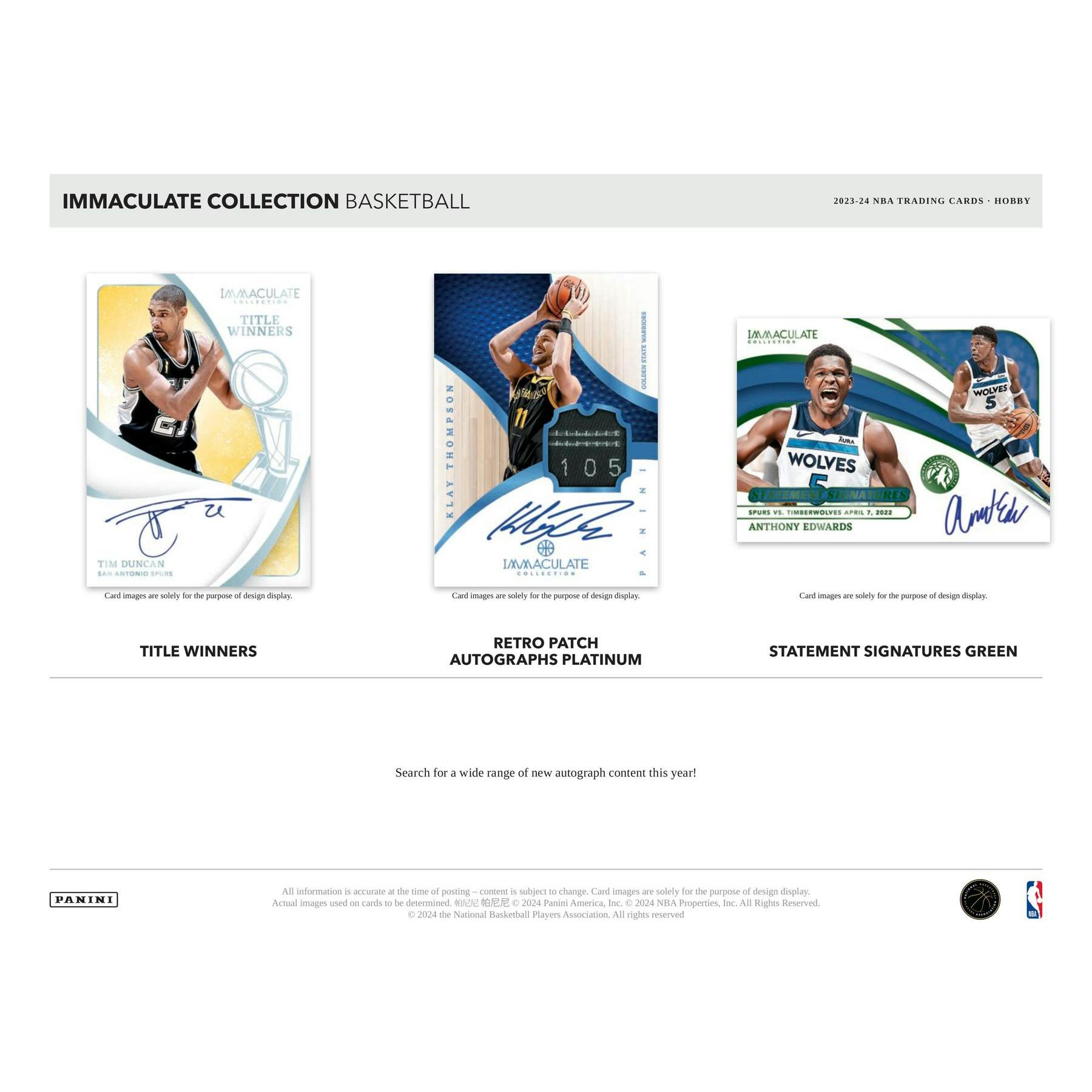 2023/24 Panini Immaculate Basketball Hobby 5-Box Case