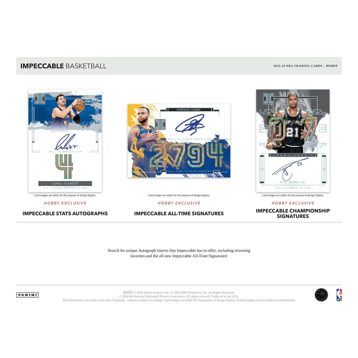 2023/24 Panini Impeccable Basketball Hobby Box