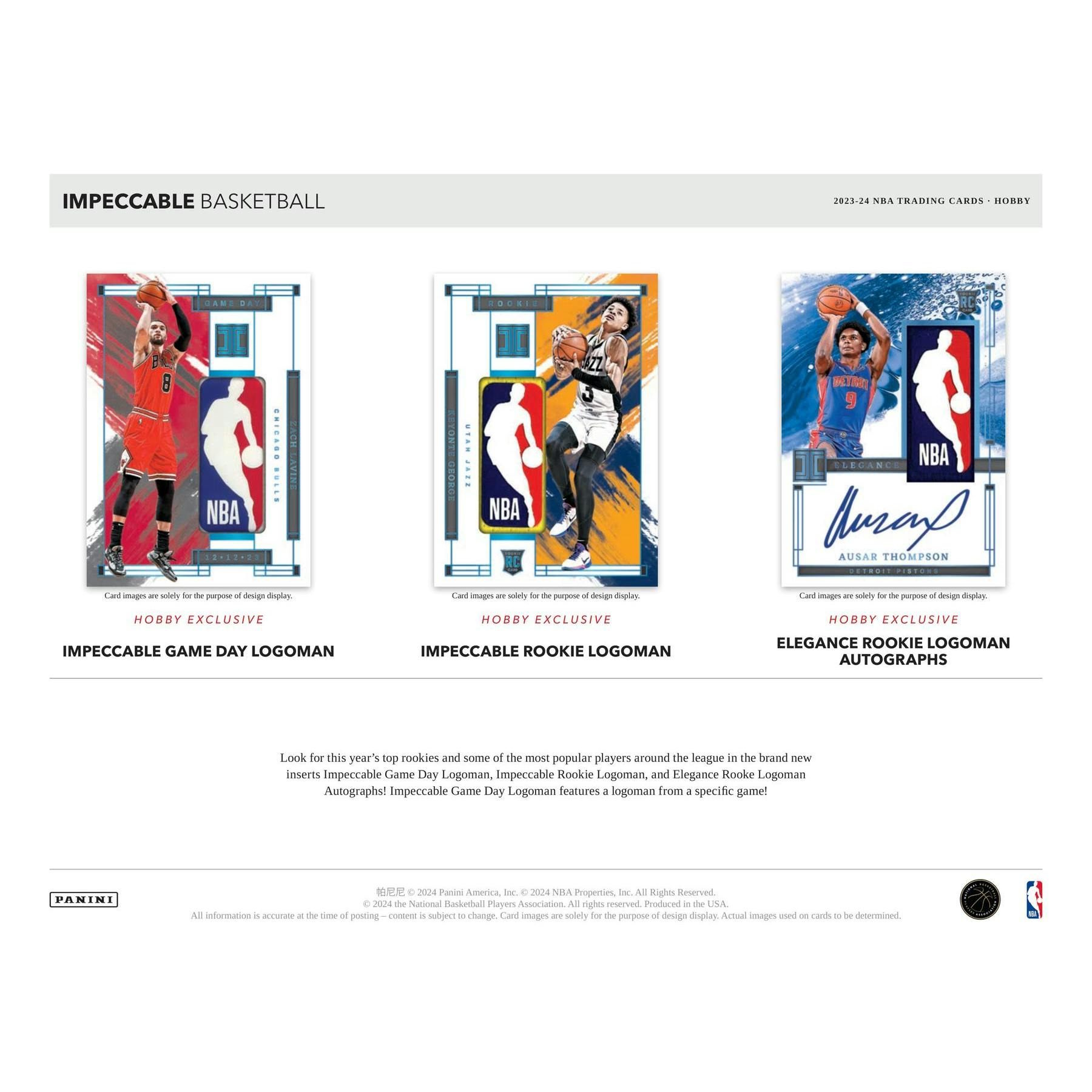 2023/24 Panini Impeccable Basketball Hobby 3-Box Case