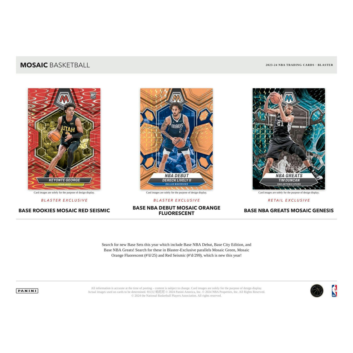 2023/24 Panini Mosaic Basketball Blaster Box