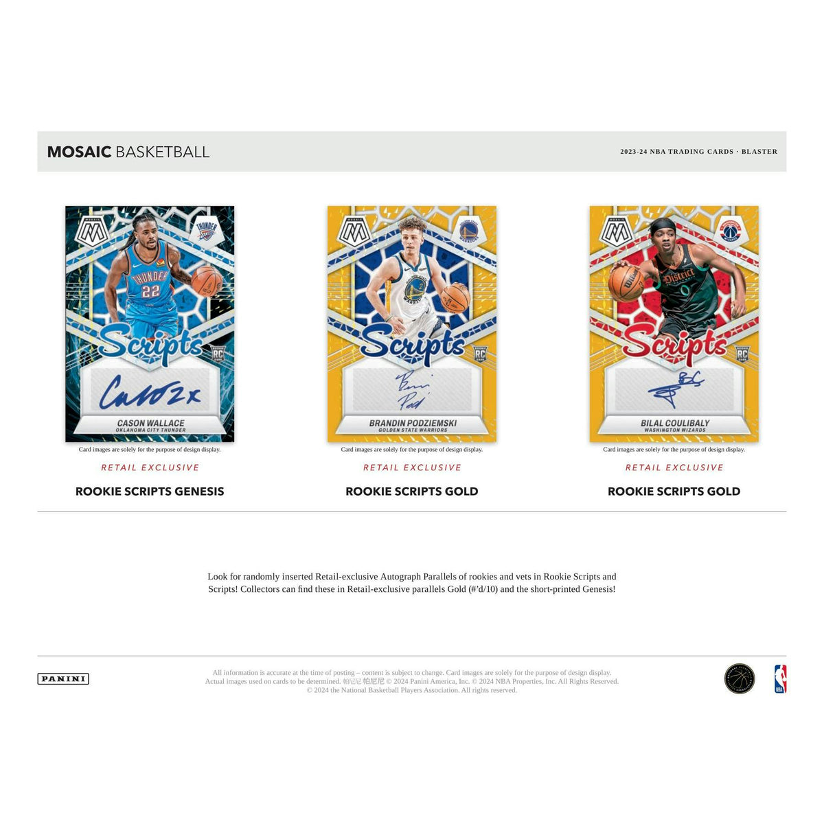 2023/24 Panini Mosaic Basketball Blaster Box