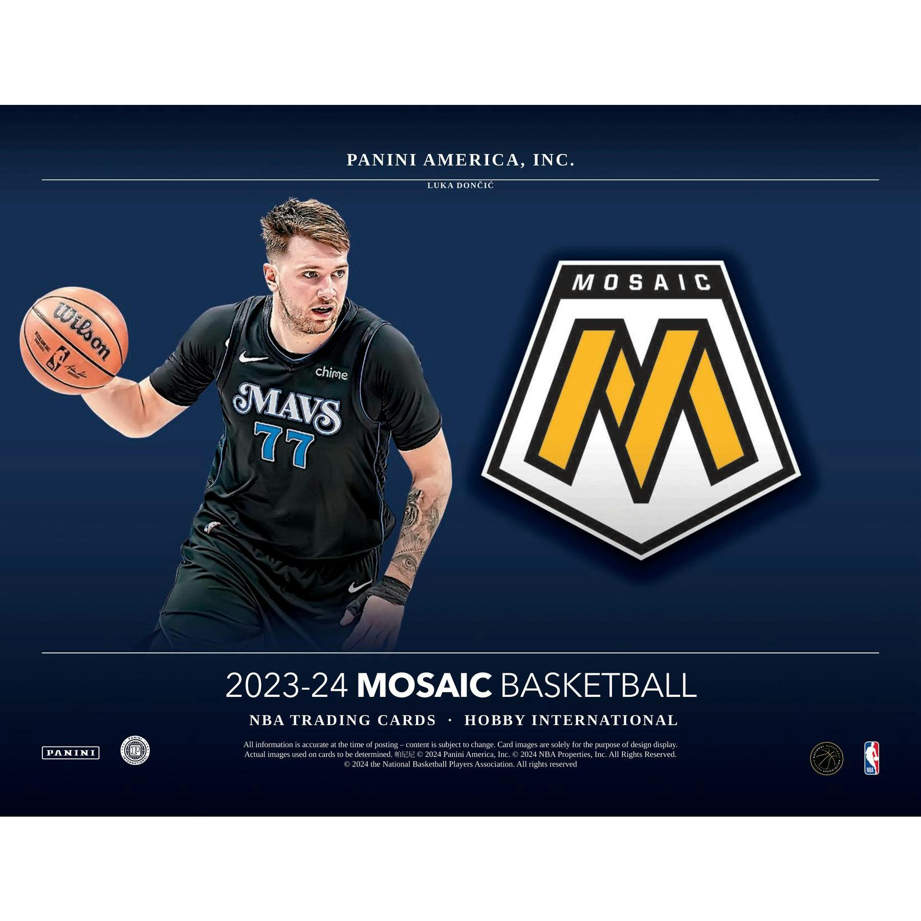 2023/24 Panini Mosaic Basketball International Hobby Box