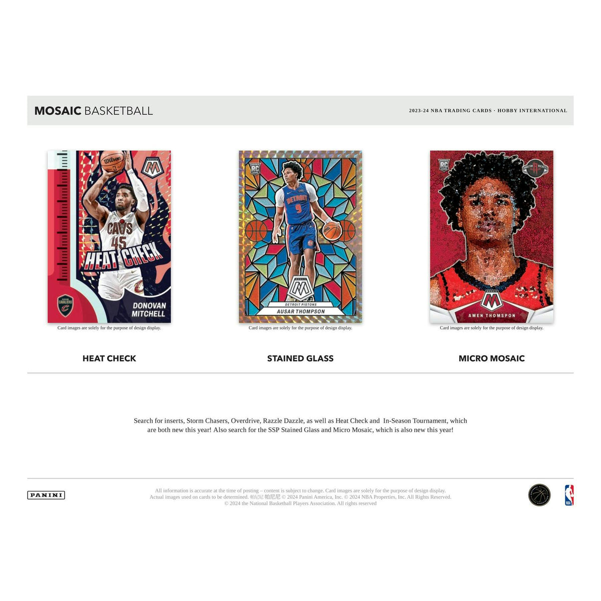 2023/24 Panini Mosaic Basketball International Hobby Box