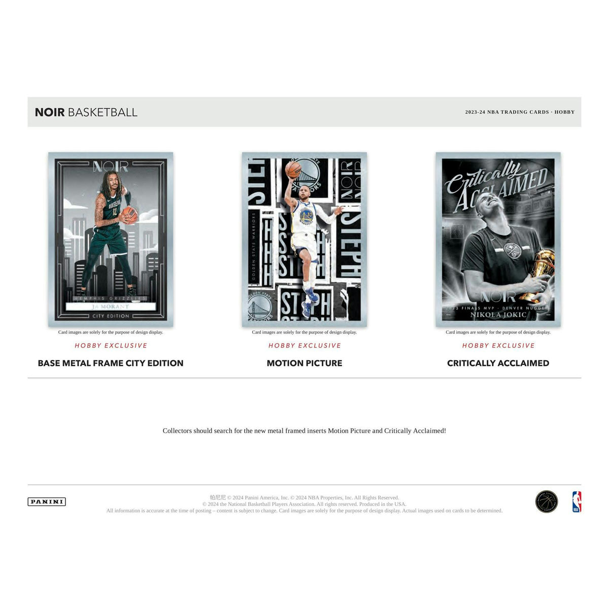2023/24 Panini Noir Basketball Hobby Box