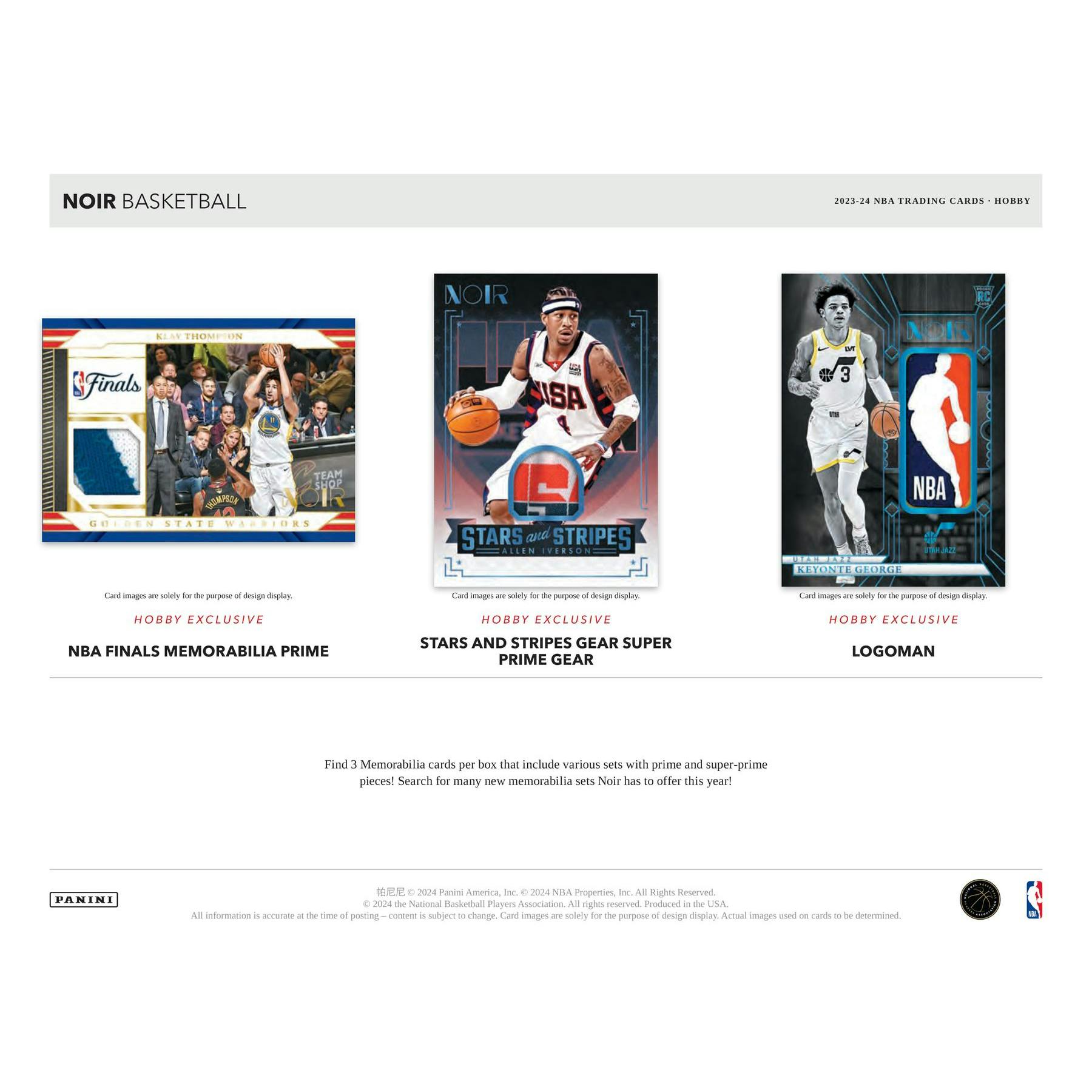 2023/24 Panini Noir Basketball Hobby Box