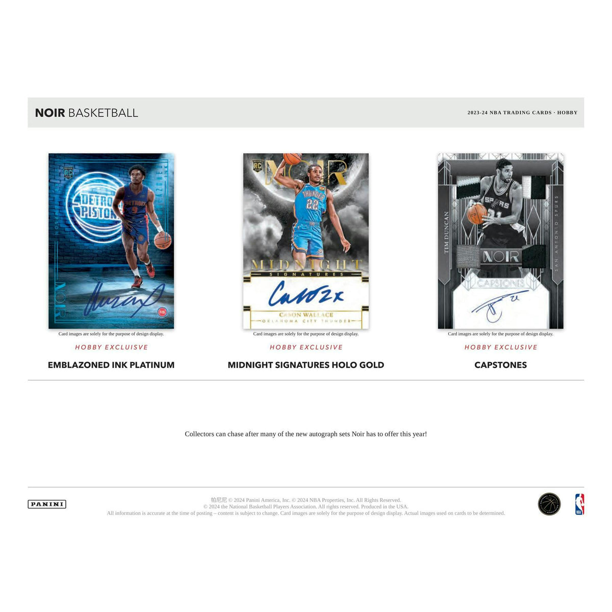 2023/24 Panini Noir Basketball Hobby Box