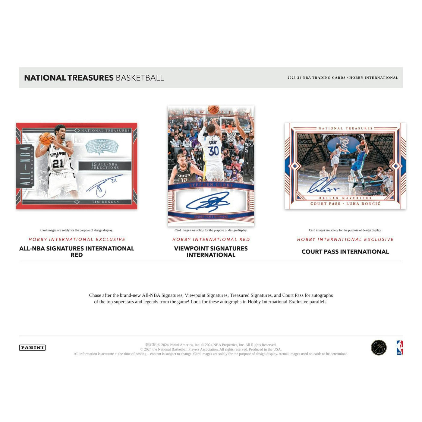 2023/24 Panini National Treasures Basketball International Hobby 4-Box Case