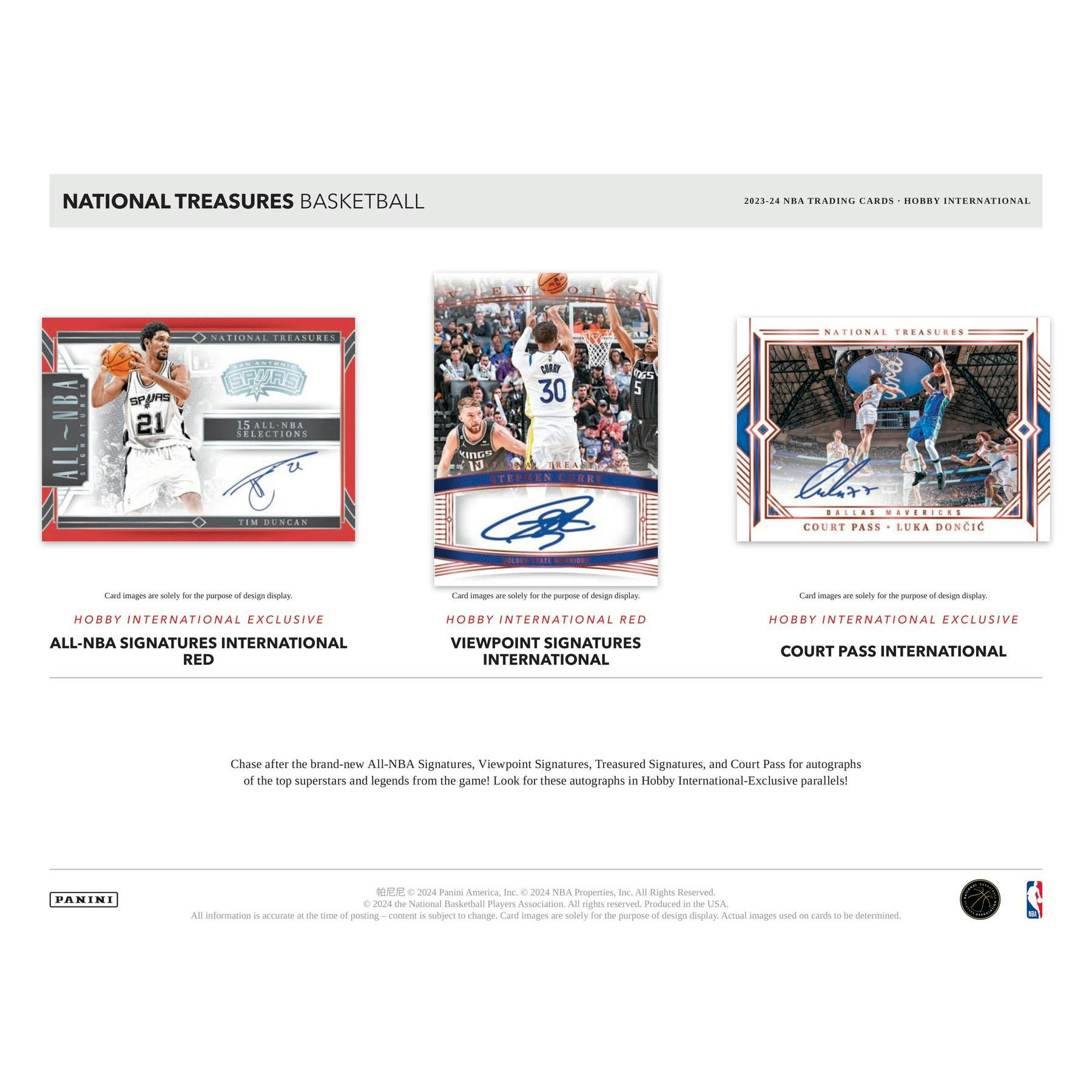 2023/24 Panini National Treasures Basketball International Hobby 4-Box Case