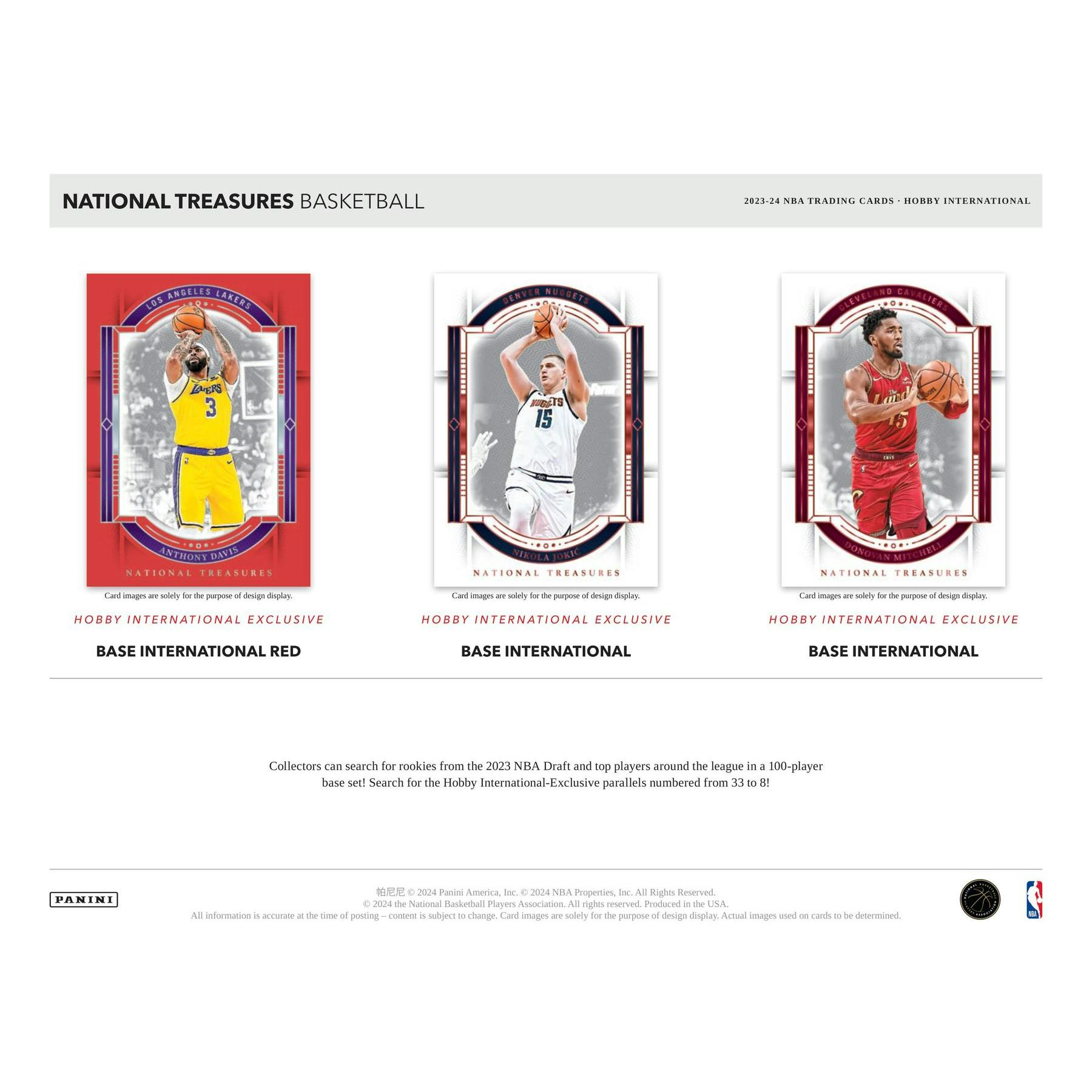 2023/24 Panini National Treasures Basketball International Hobby 4-Box Case