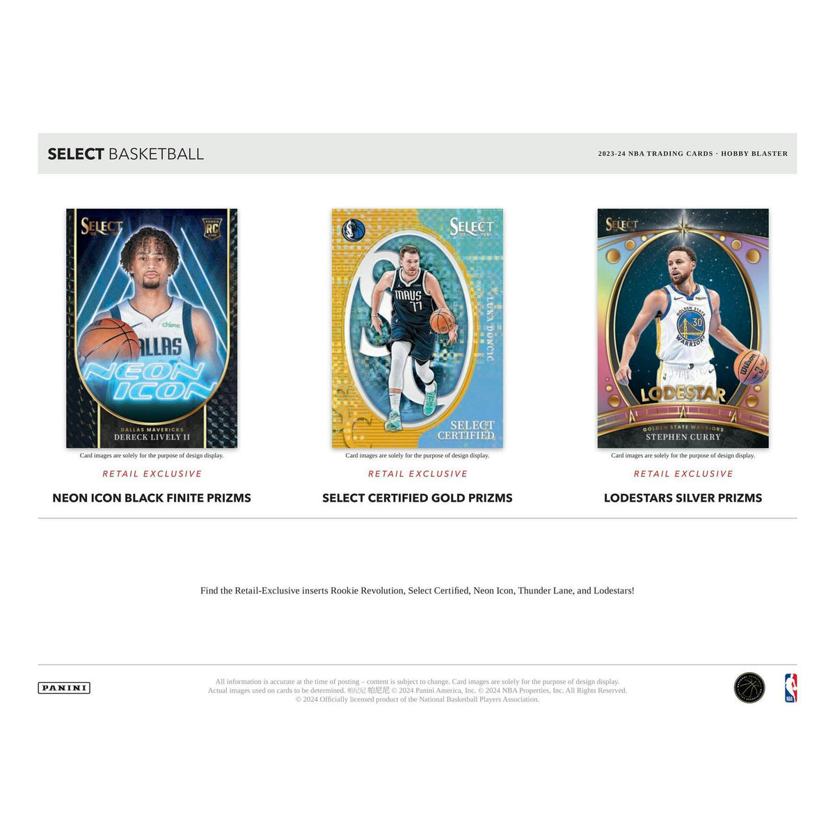 2023/24 Panini Select Basketball Blaster Hobby Box (Green Prizms)