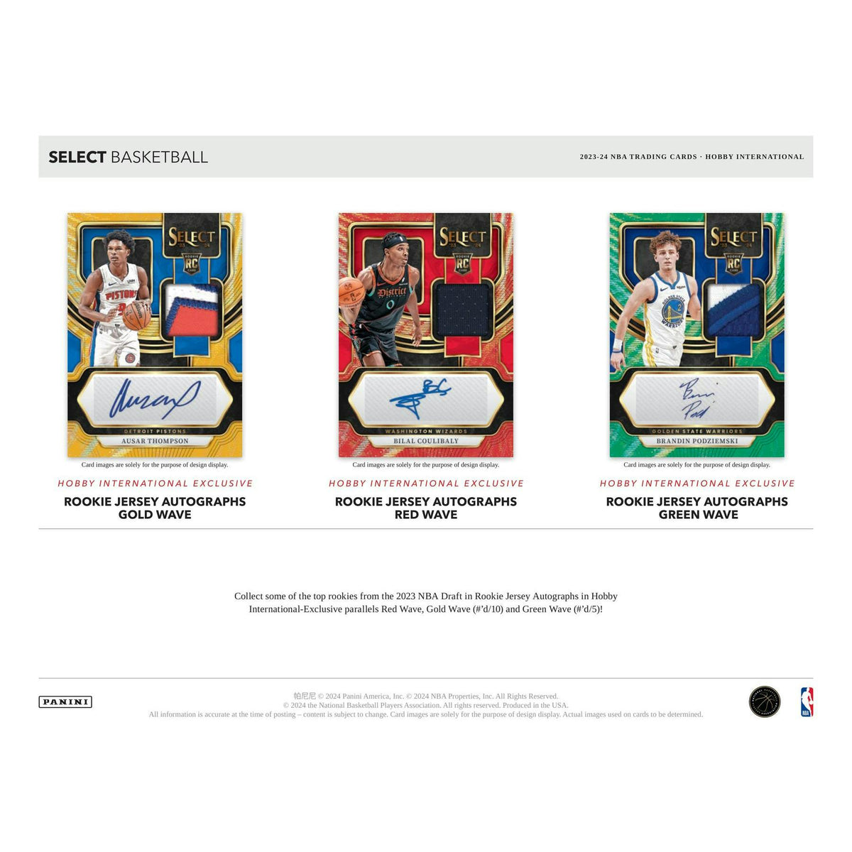 2023/24 Panini Select Basketball International Hobby Box