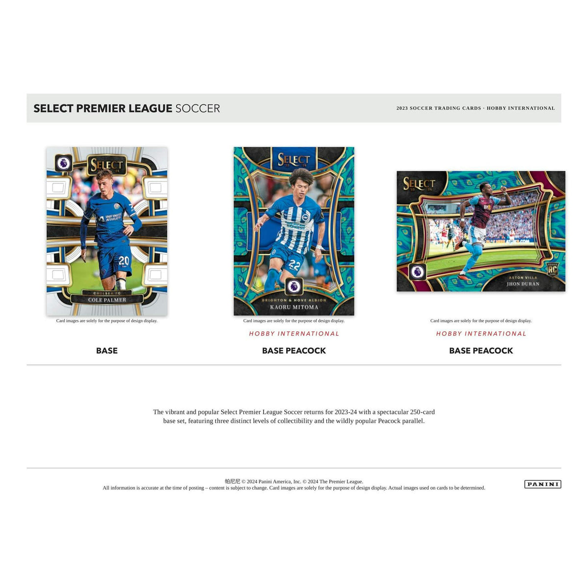 2023/24 Panini Select Premier League EPL Soccer International Hobby Box
