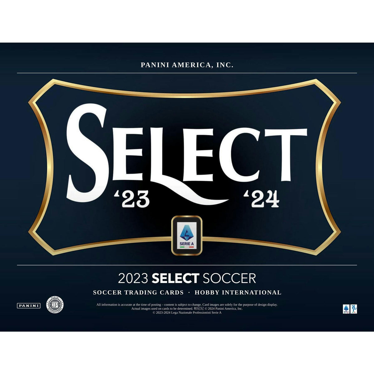 2023/24 Panini Select Serie A Soccer International Hobby Box