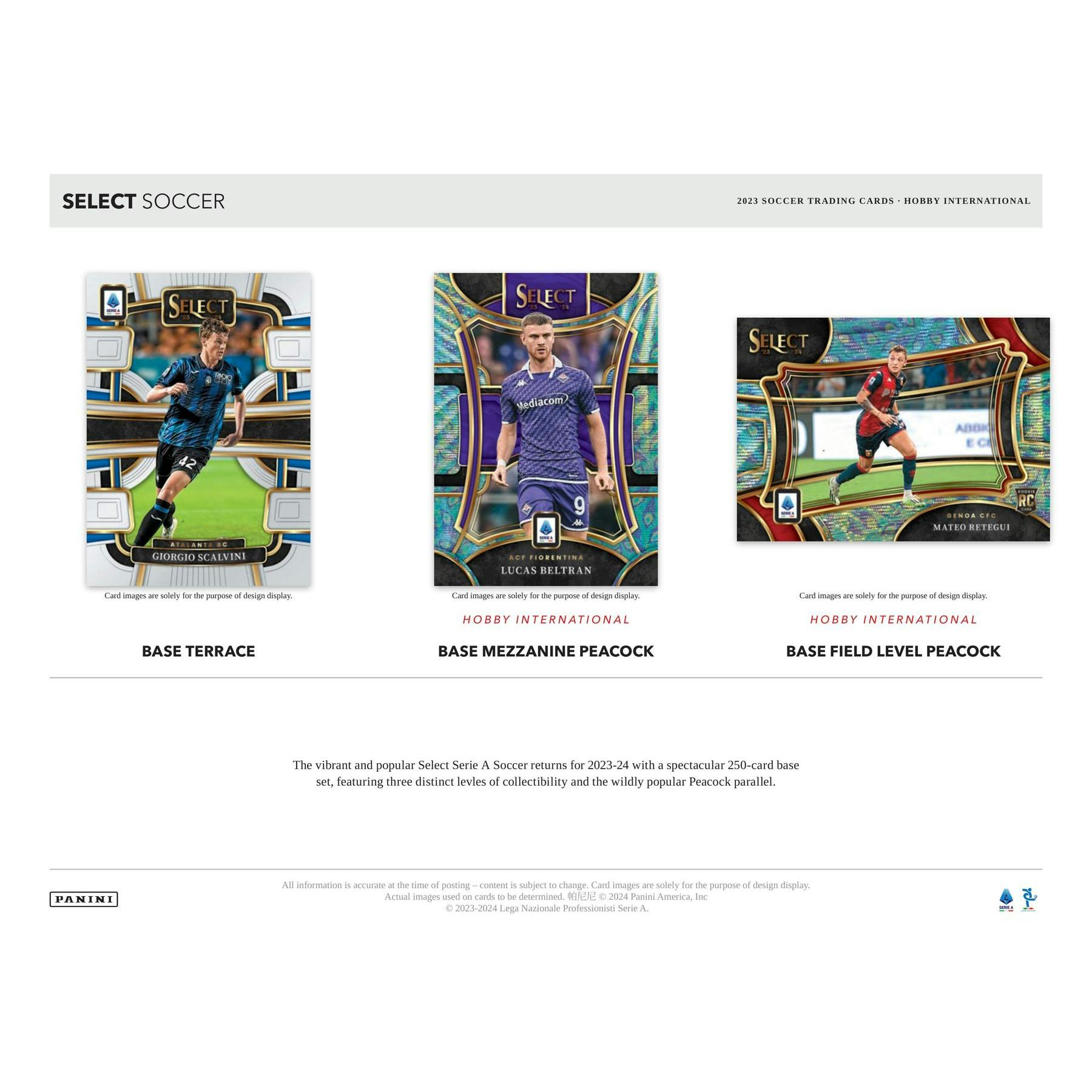 2023/24 Panini Select Serie A Soccer International Hobby 12-Box Case