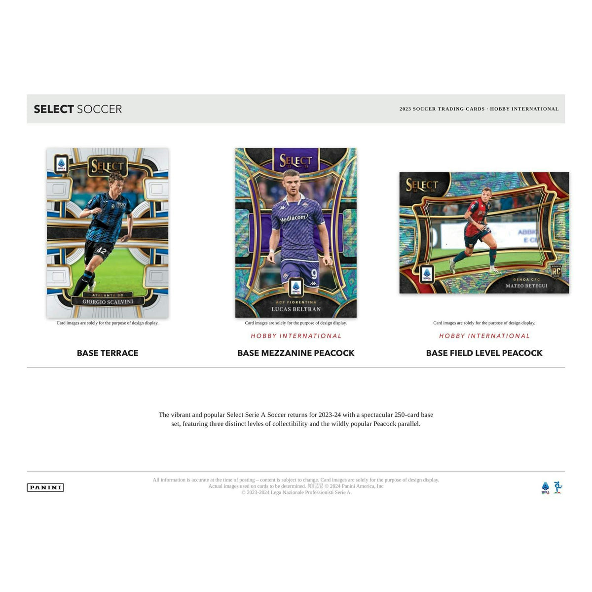 2023/24 Panini Select Serie A Soccer International Hobby Box