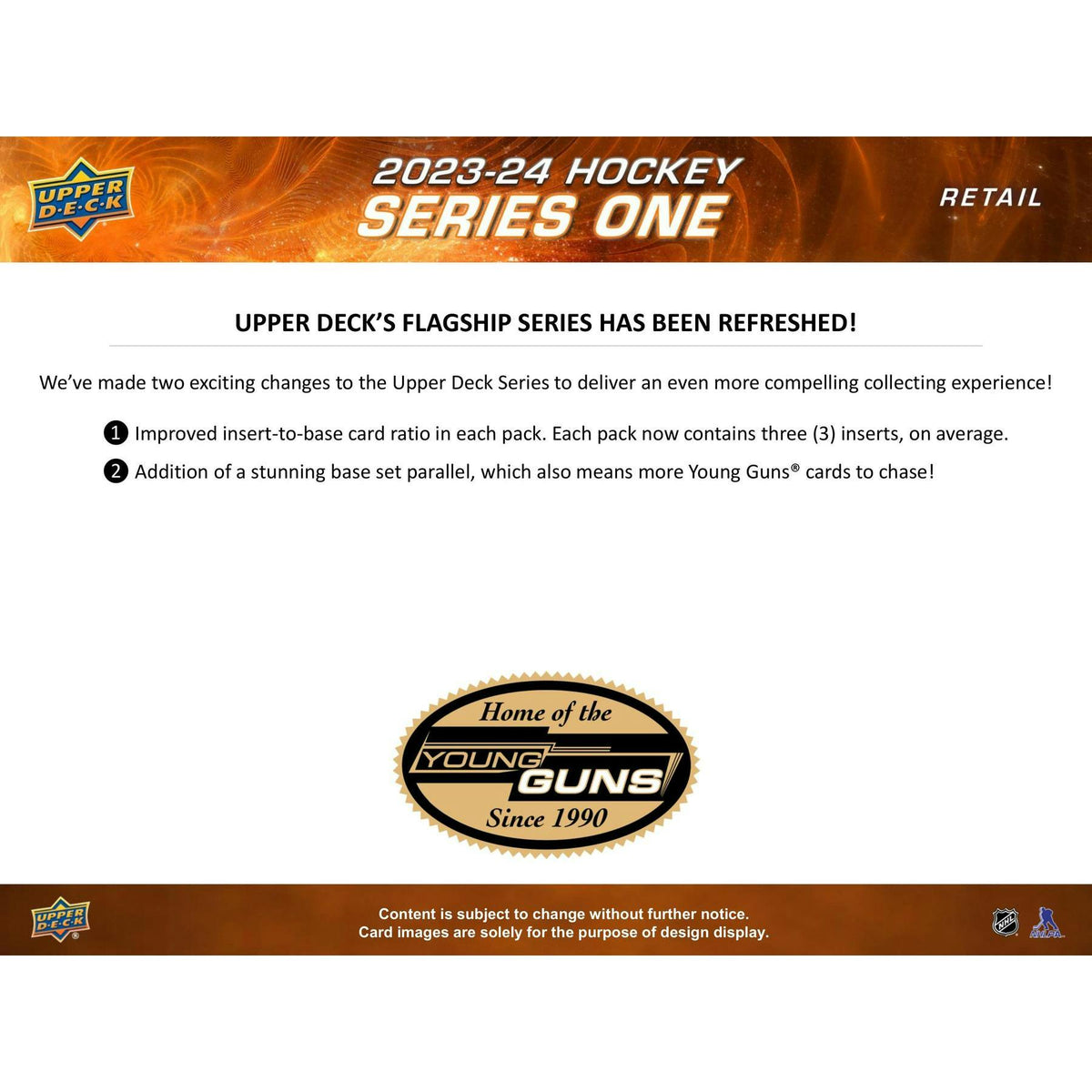 2023/24 Upper Deck Series 1 Hockey Tin (Box)
