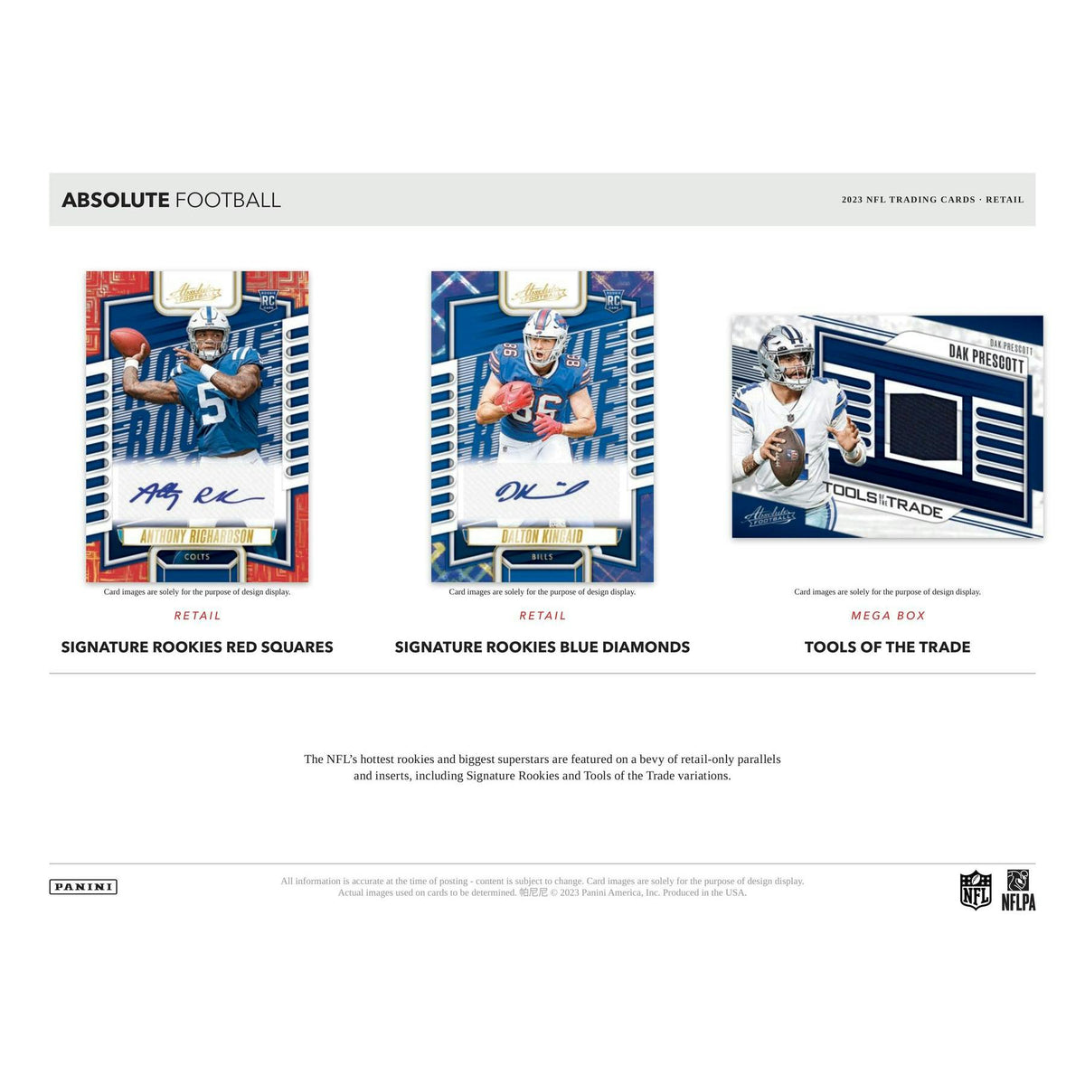 2023 Panini Absolute Football Blaster 20-Box Case (Green Parallels!)