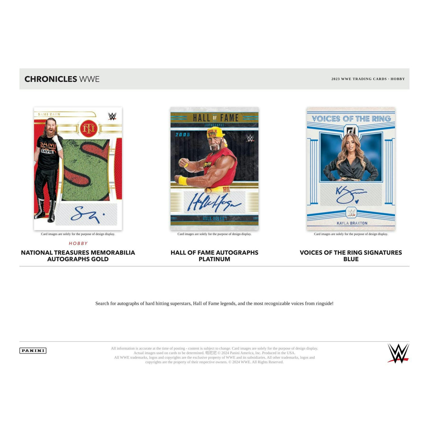2023 Panini Chronicles WWE Wrestling Hobby Box