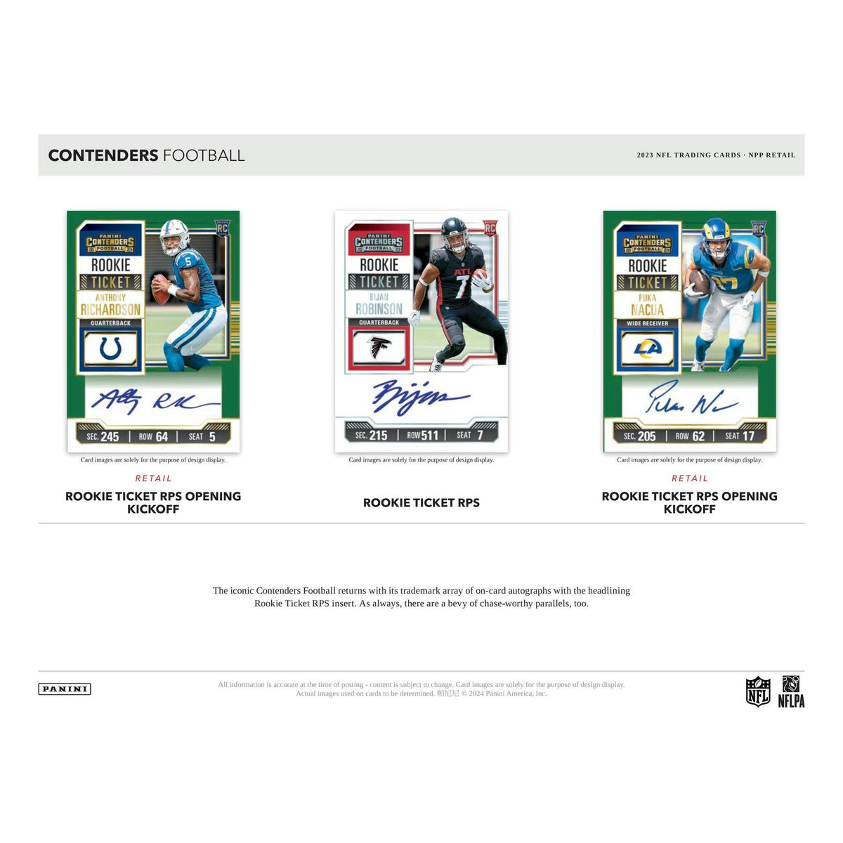 2023 Panini Contenders Football Blaster Hobby 20-Box Case (Blue Parallels!)