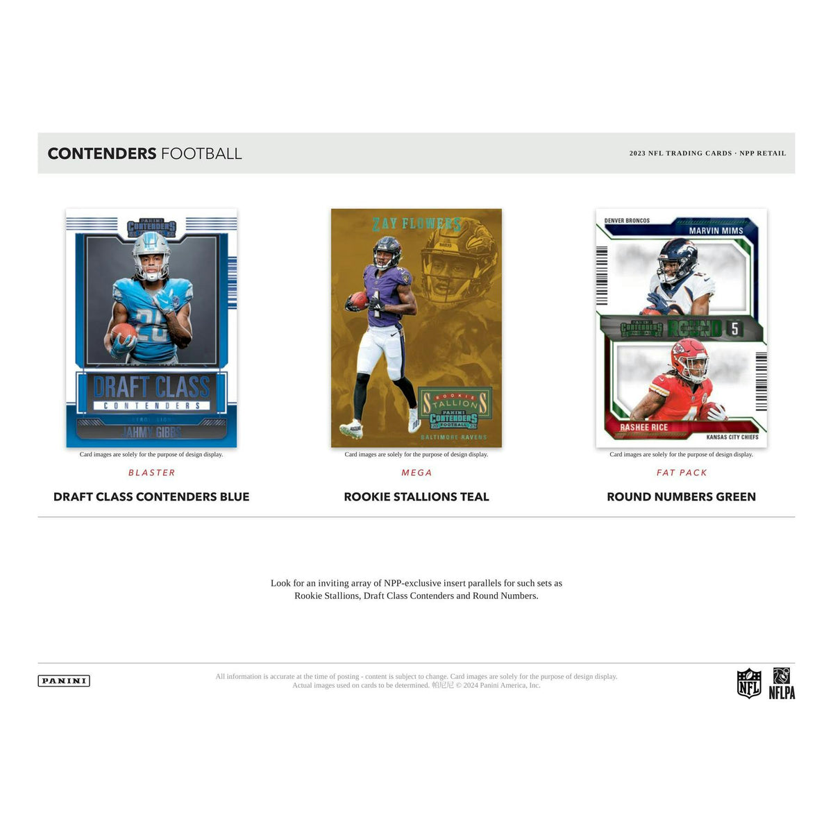 2023 Panini Contenders Football Blaster Hobby Box (Blue Parallels!)