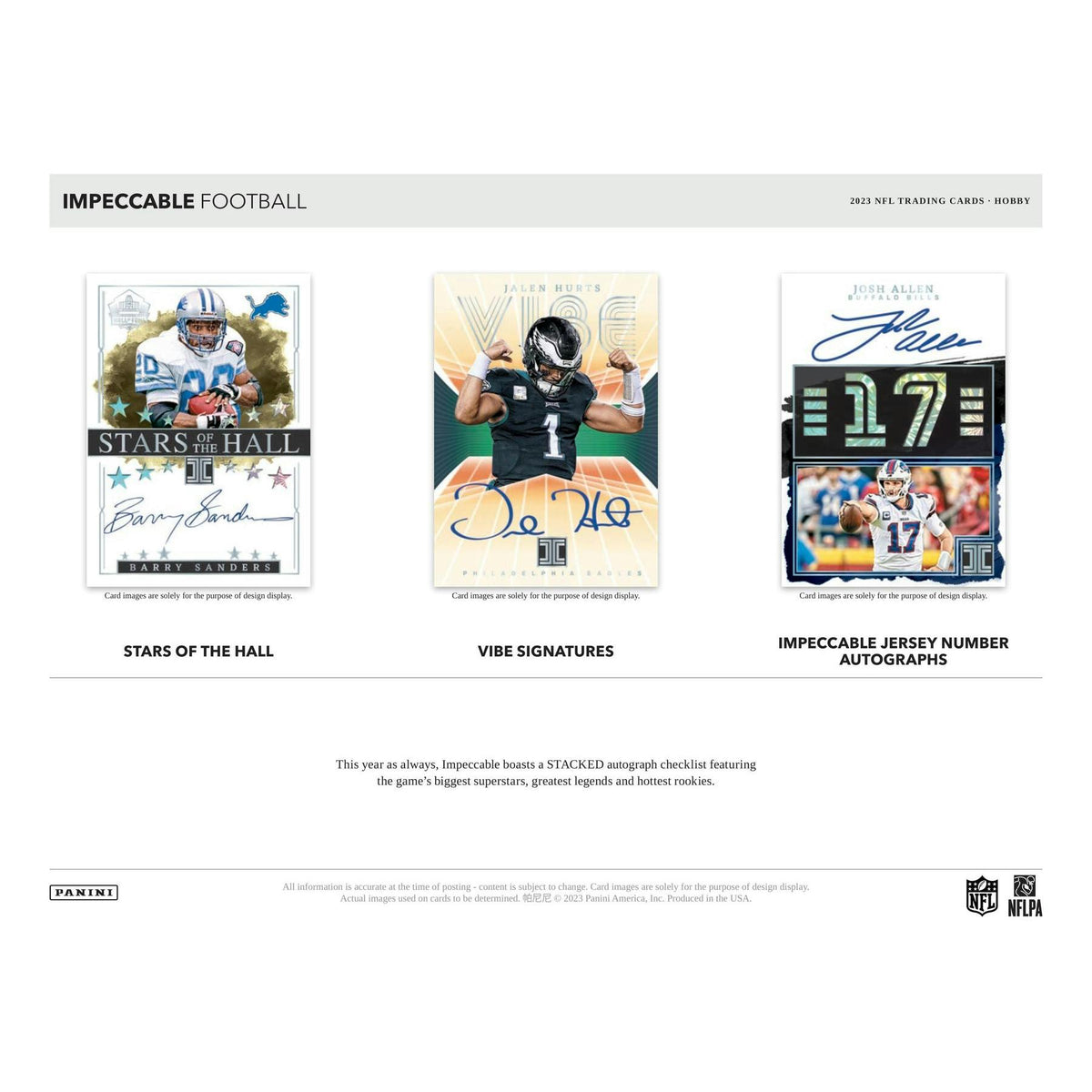 2023 Panini Impeccable Football Hobby Box