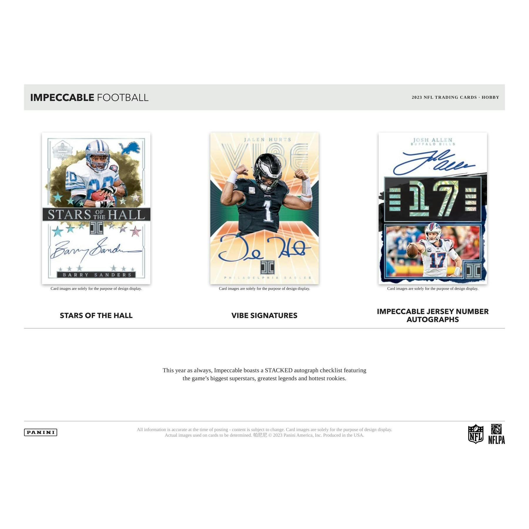 2023 Panini Impeccable Football Hobby Box