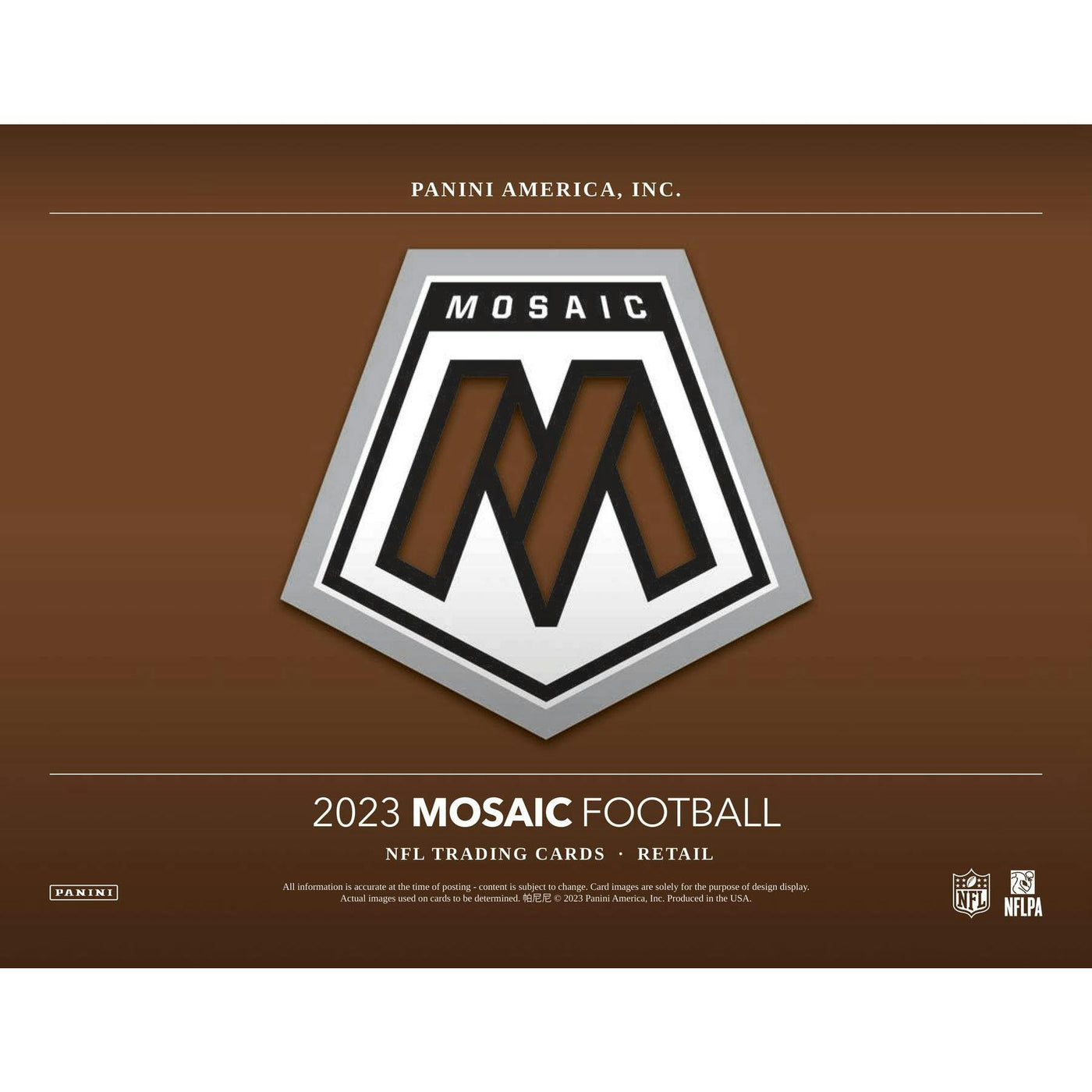 2023 Panini Mosaic Football Jumbo Value 20-Box Case