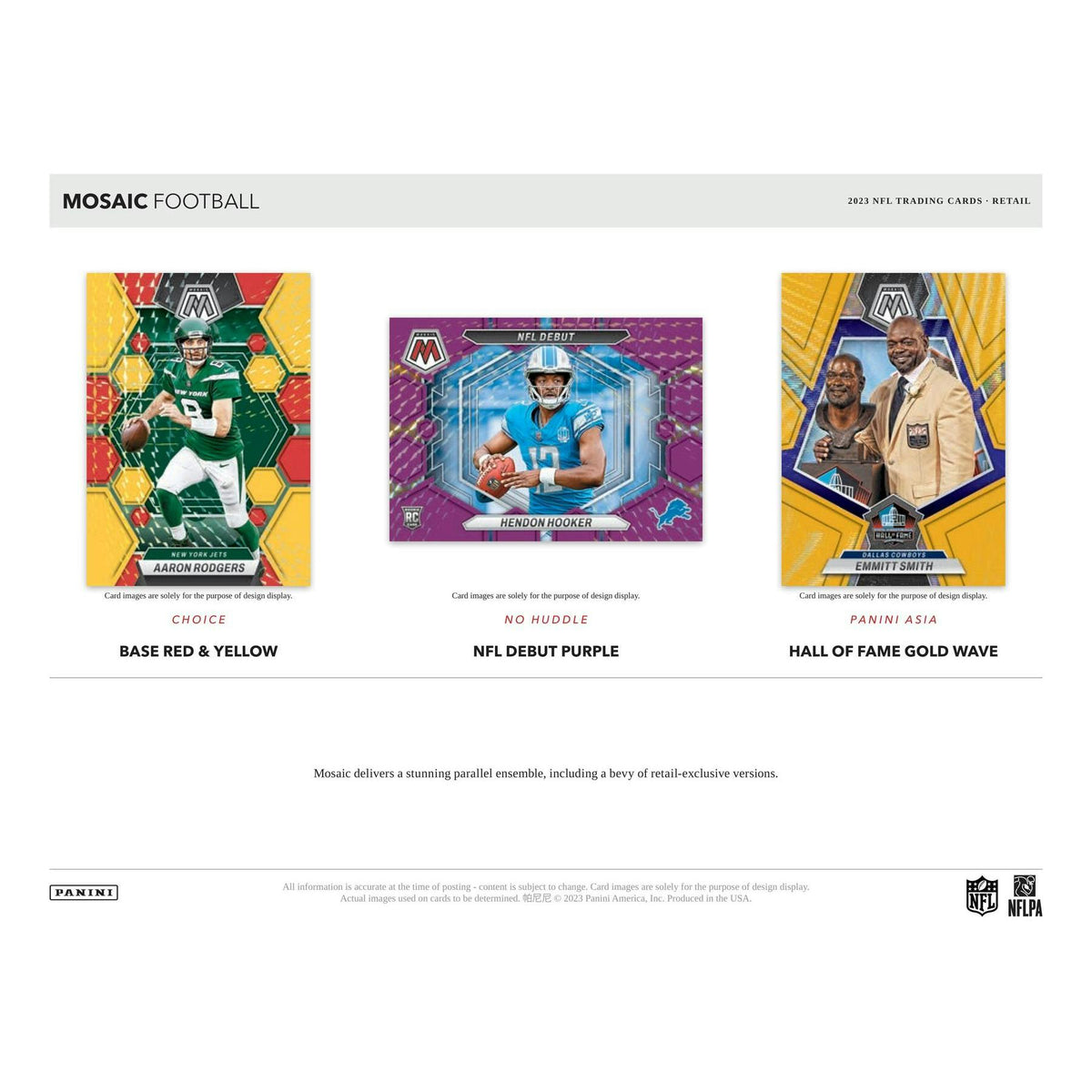 2023 Panini Mosaic Football Jumbo Value 20-Box Case