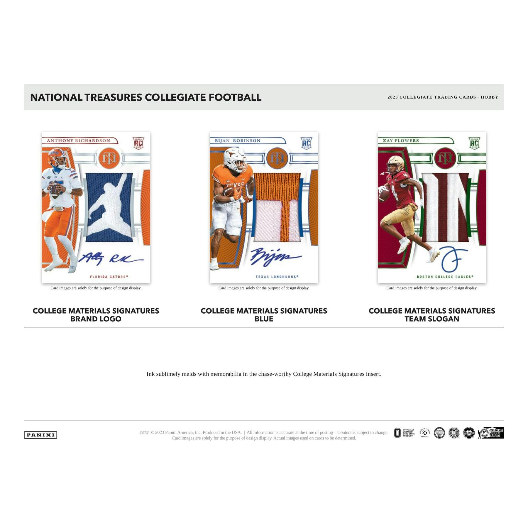 2023 Panini National Treasures Collegiate Football Hobby 4-Box Case