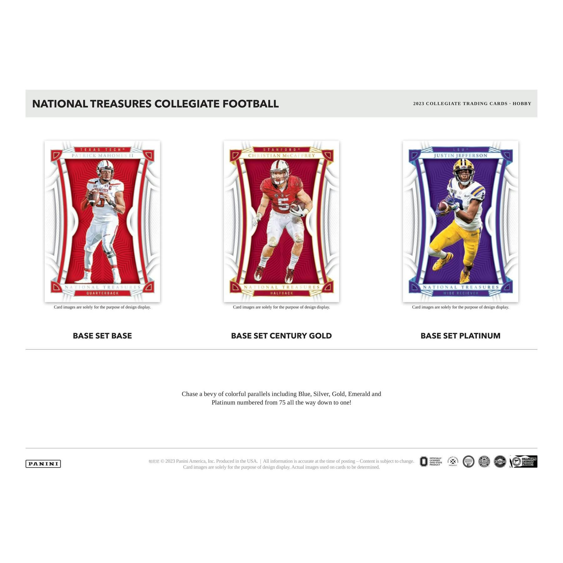 2023 Panini National Treasures Collegiate Football Hobby 4-Box Case