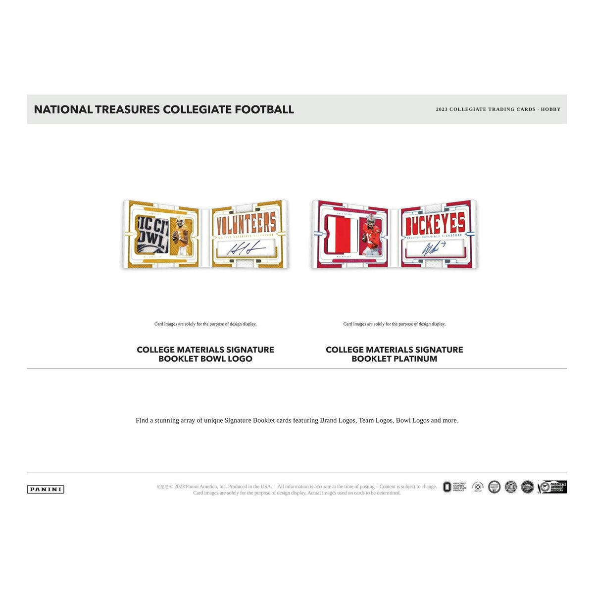 2023 Panini National Treasures Collegiate Football Hobby 4-Box Case