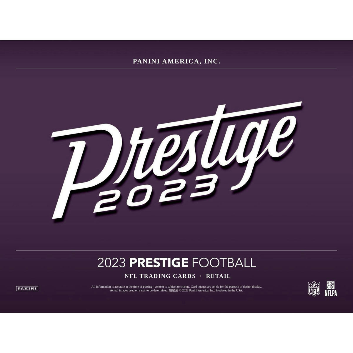 2023 Panini Prestige Football Jumbo Value Box (Reed Buy)