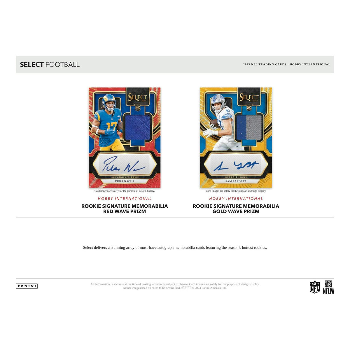 2023 Panini Select Football International Hobby Box