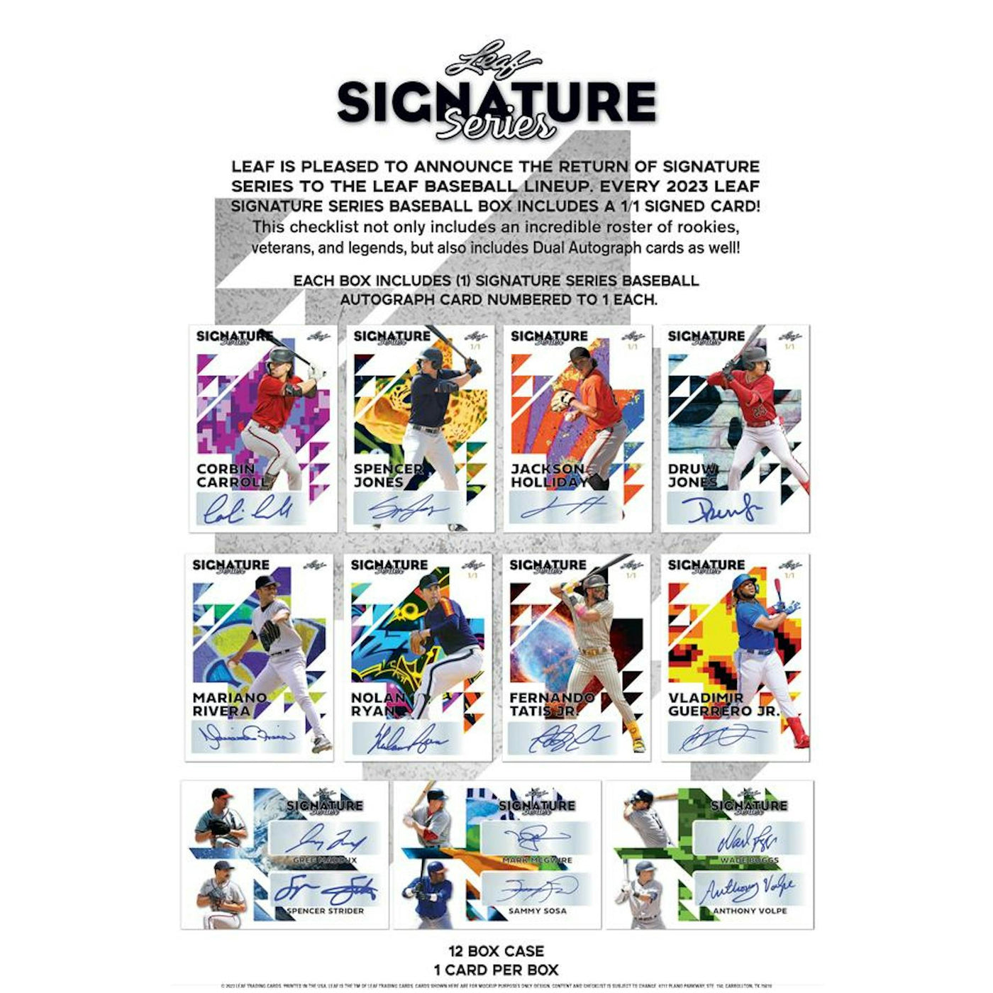 2023 Leaf Signature Series Baseball Hobby Box (Reed Buy)