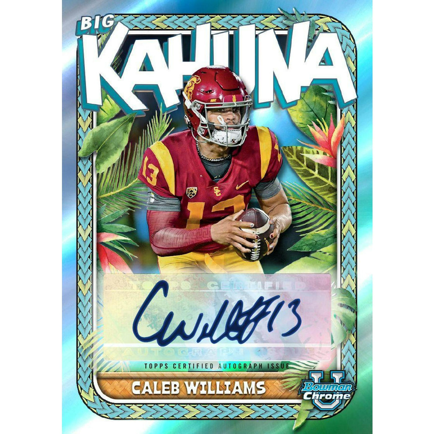 2023 Bowman University Chrome Football Blaster Box