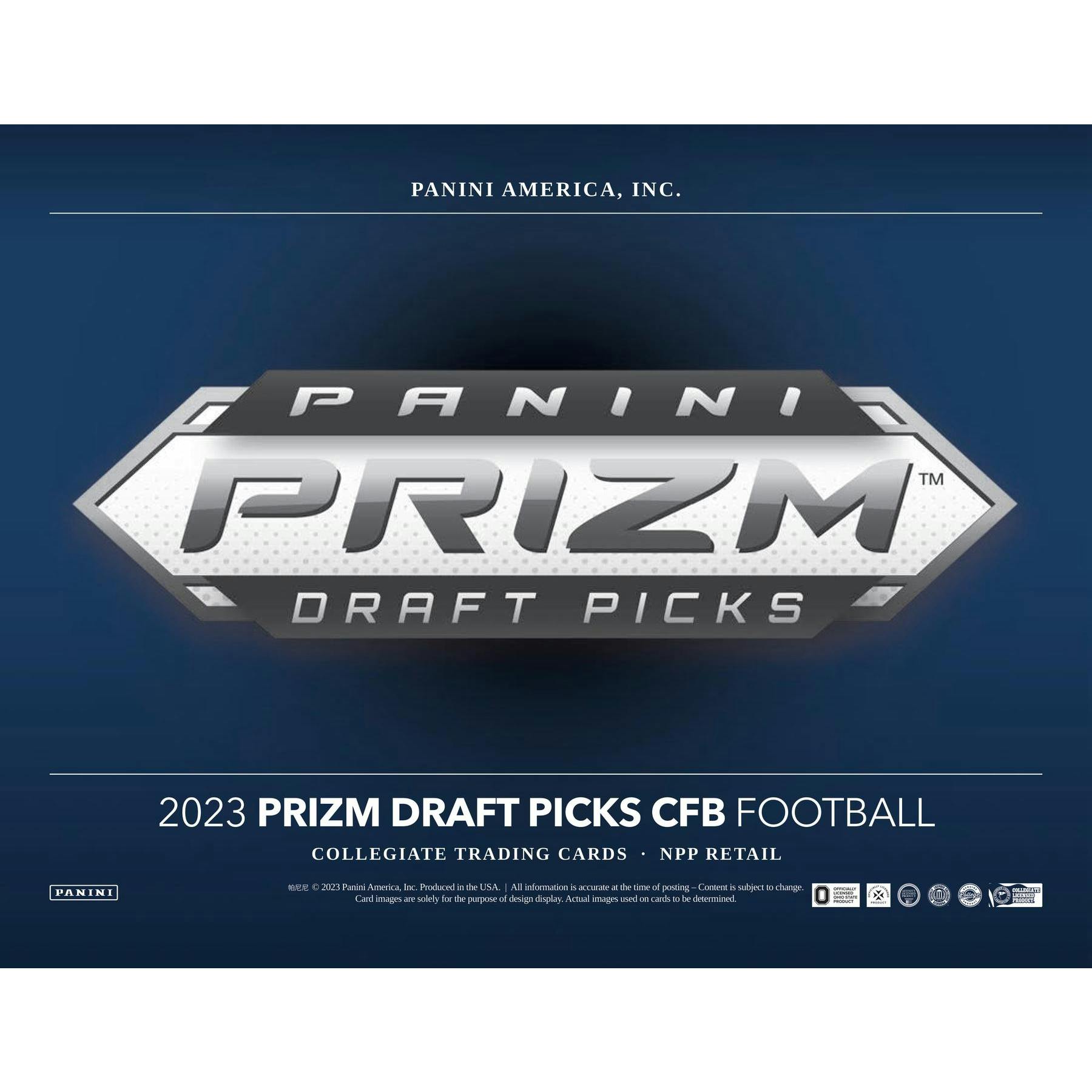 2023 Panini Prizm Draft Picks Football Blaster Box (Green Pulsar Parallels!)