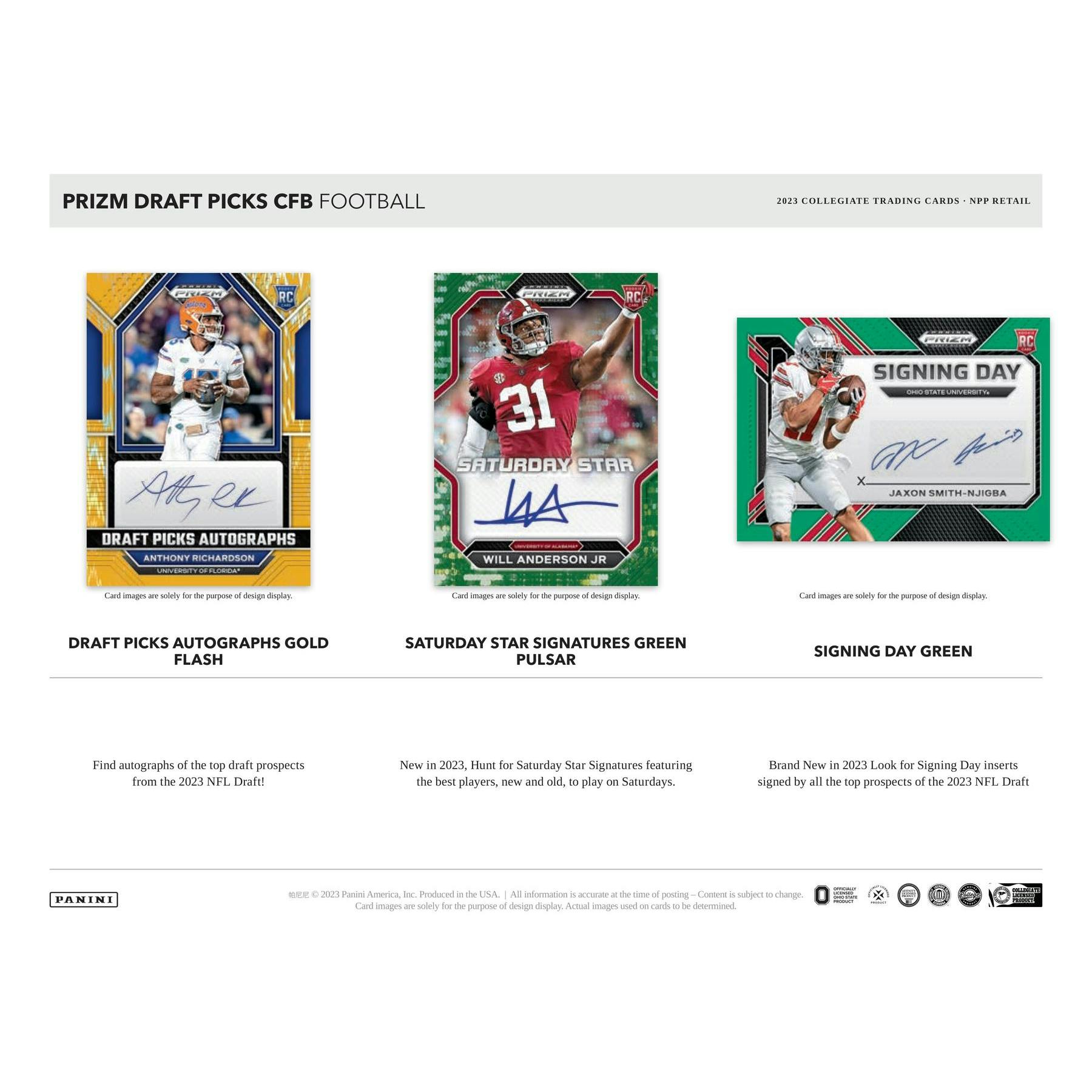 2023 Panini Prizm Draft Picks Football Blaster Box (Reed Buy)