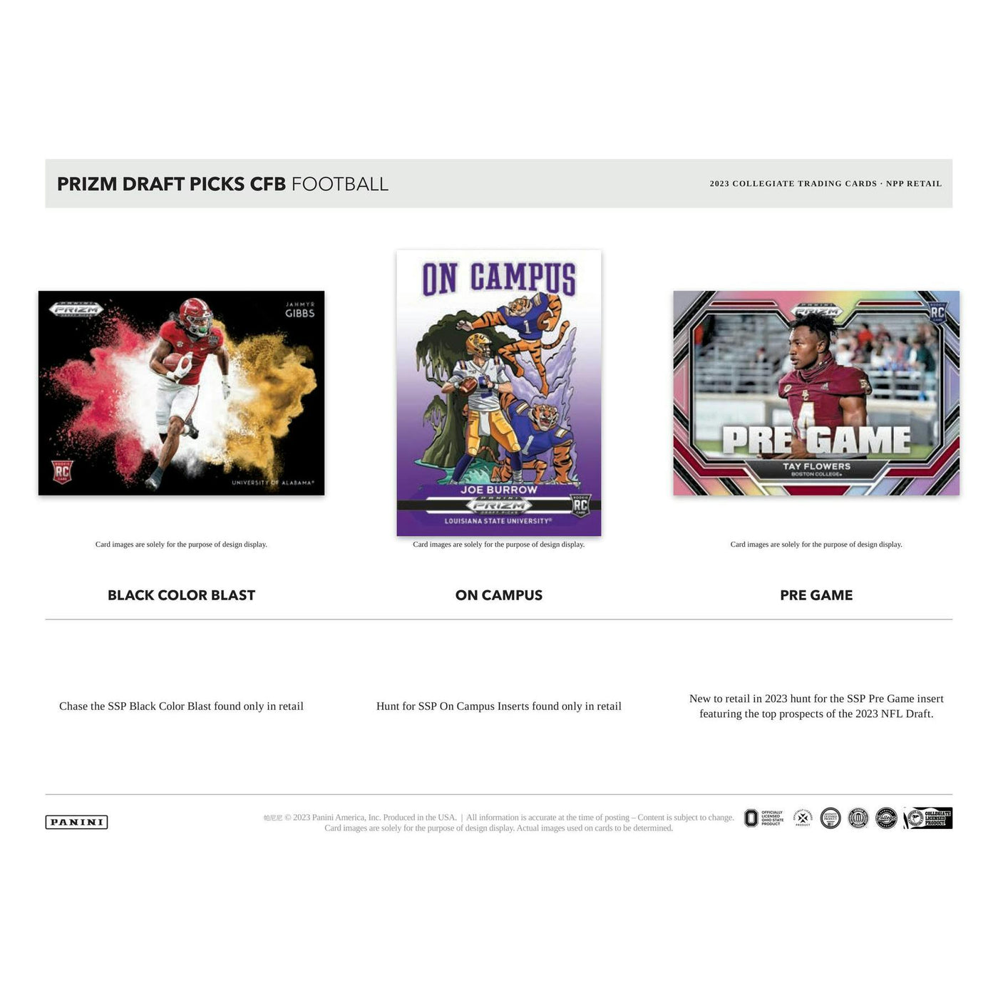 2023 Panini Prizm Draft Picks Football Blaster Box (Green Pulsar Parallels!)