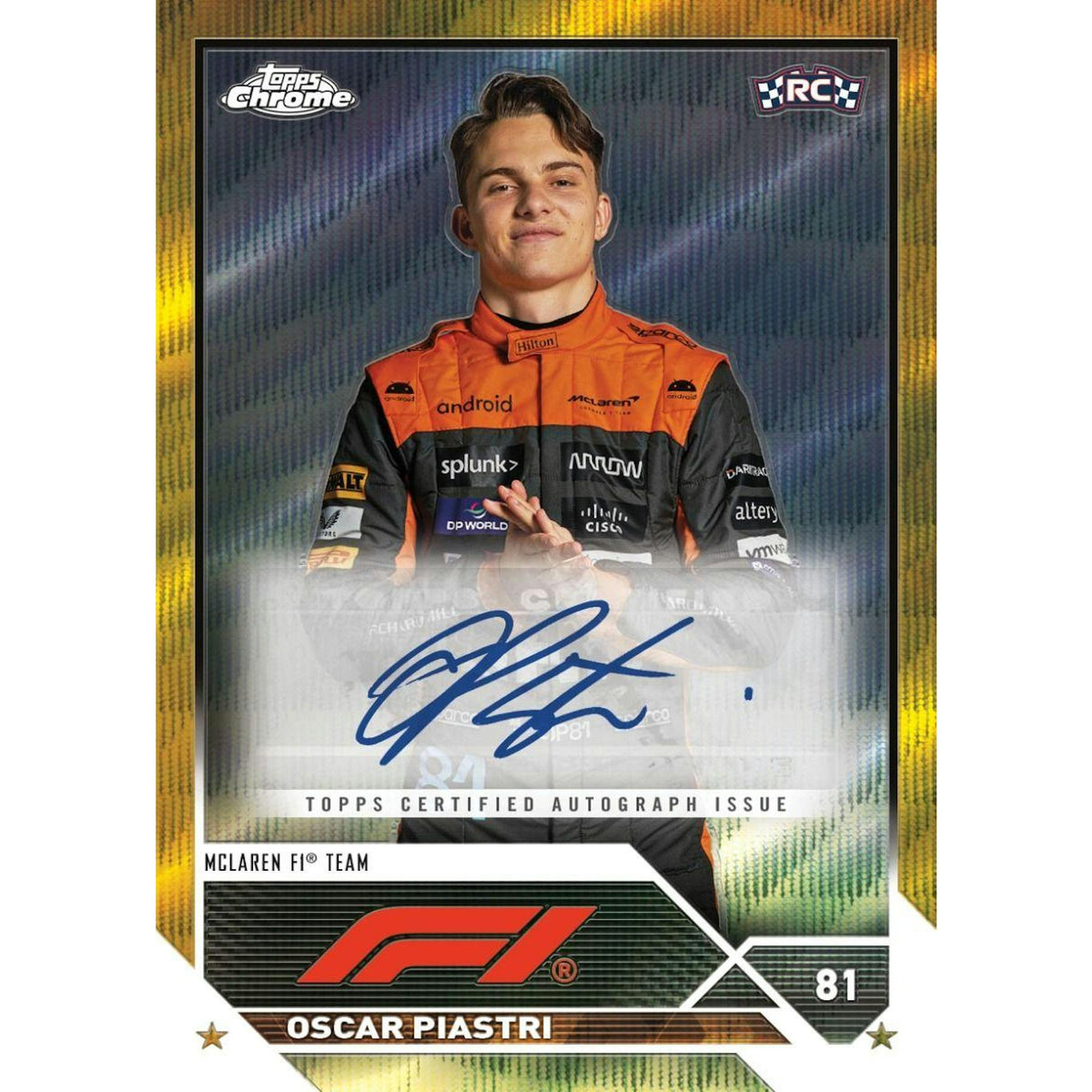 2023 Topps Chrome F1 Formula 1 Hobby 12-Box Case
