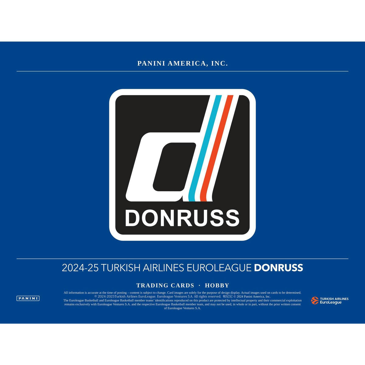 2024/25 Panini Donruss Turkish Airlines EuroLeague Basketball Hobby Box